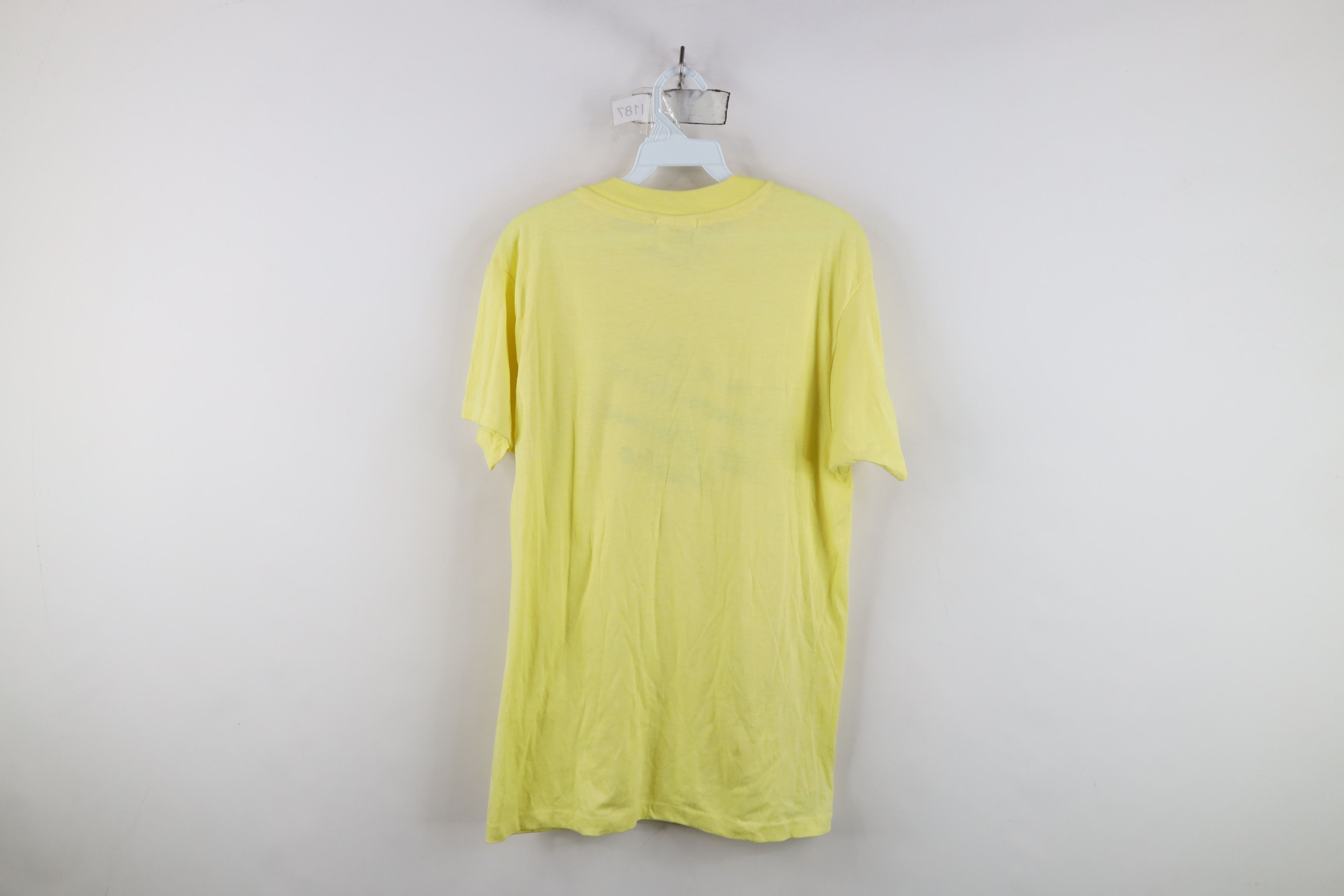 Vintage Vintage 80s Spell Mt Carmel Short Sleeve T-Shirt Yellow USA Size US L / EU 52-54 / 3 - 10 Thumbnail