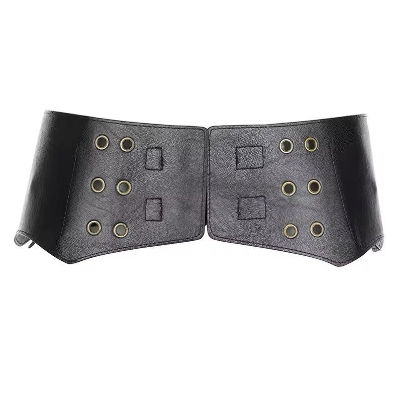 Leather × Vintage Western Style PU Leather Ladies Belt Size ONE SIZE - 6 Thumbnail