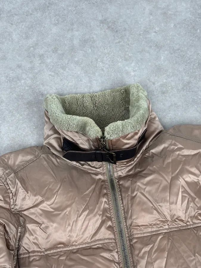 Prada 2000s Prada Beige Premium Shearling Collar Ski Puffer Jacket Size US M / EU 48-50 / 2 - 4 Thumbnail