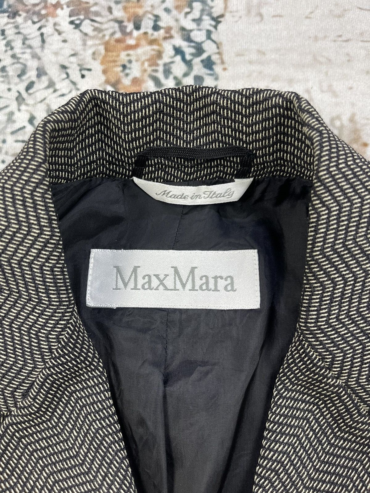 Max Mara MAX MARA SINGLE BREASTED CHEVRON BLAZERS Size XS / US 0-2 / IT 36-38 - 6 Thumbnail