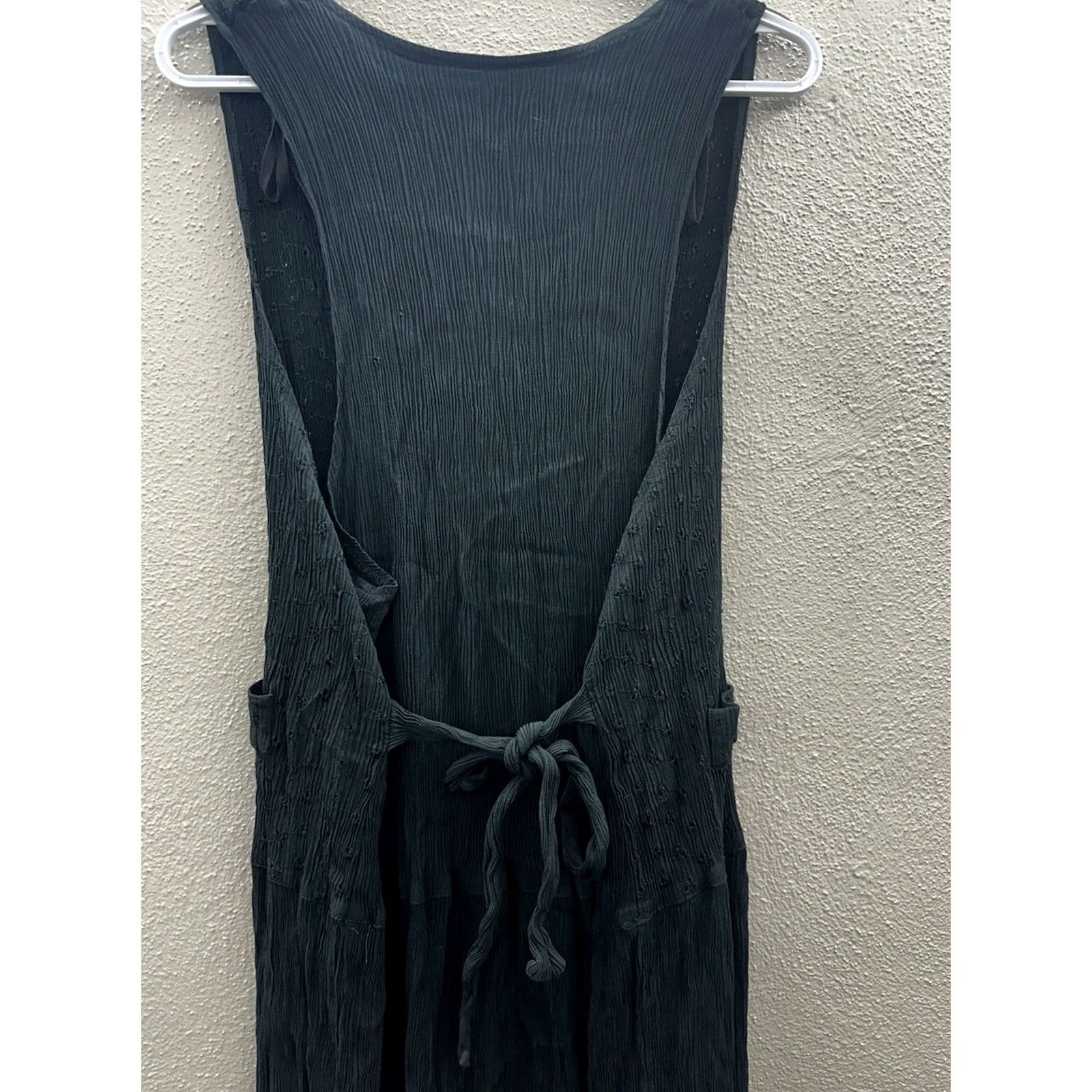 Vintage Womens Dress Green Sleeveless V-Neck Floral 1/4 Button Up Stretchy Size 22 Shirt Women Size 3XL / US 20-22 - 7 Thumbnail