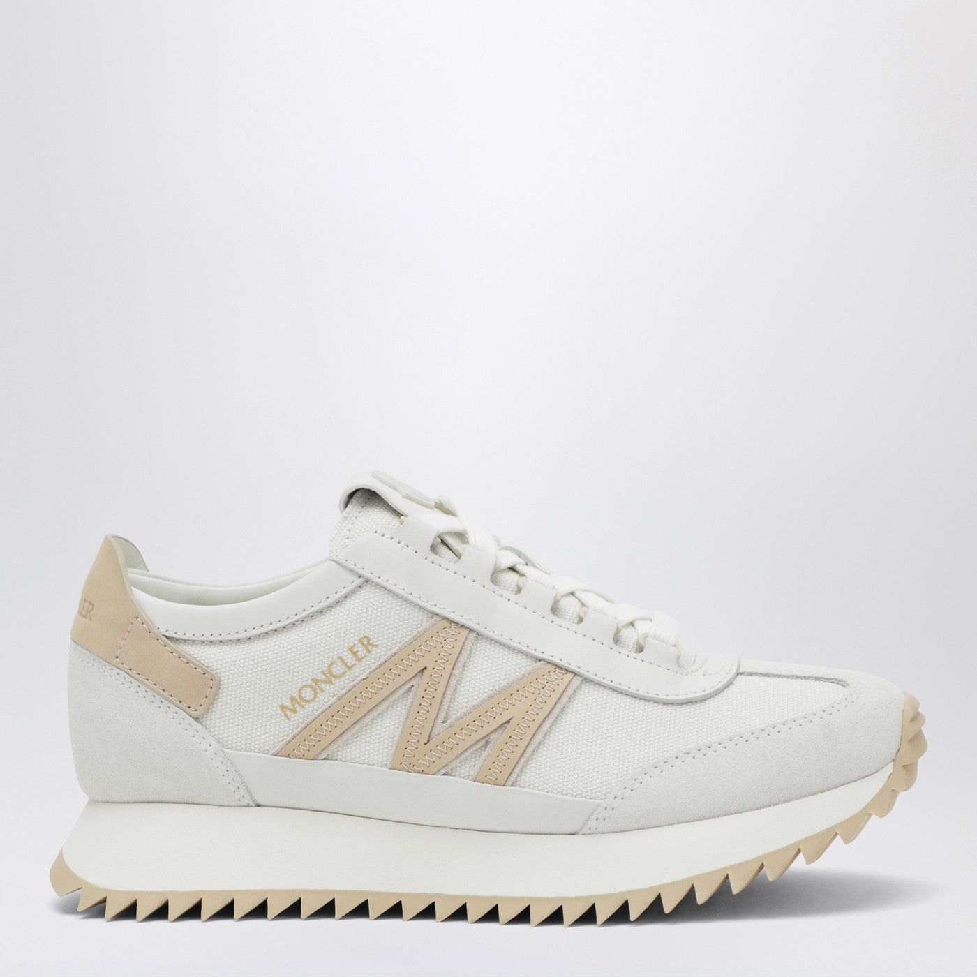 Moncler Moncler Pacey2 Sneakers In White Canvas And Leather Size US 8 / IT 38 - 1 Thumbnail