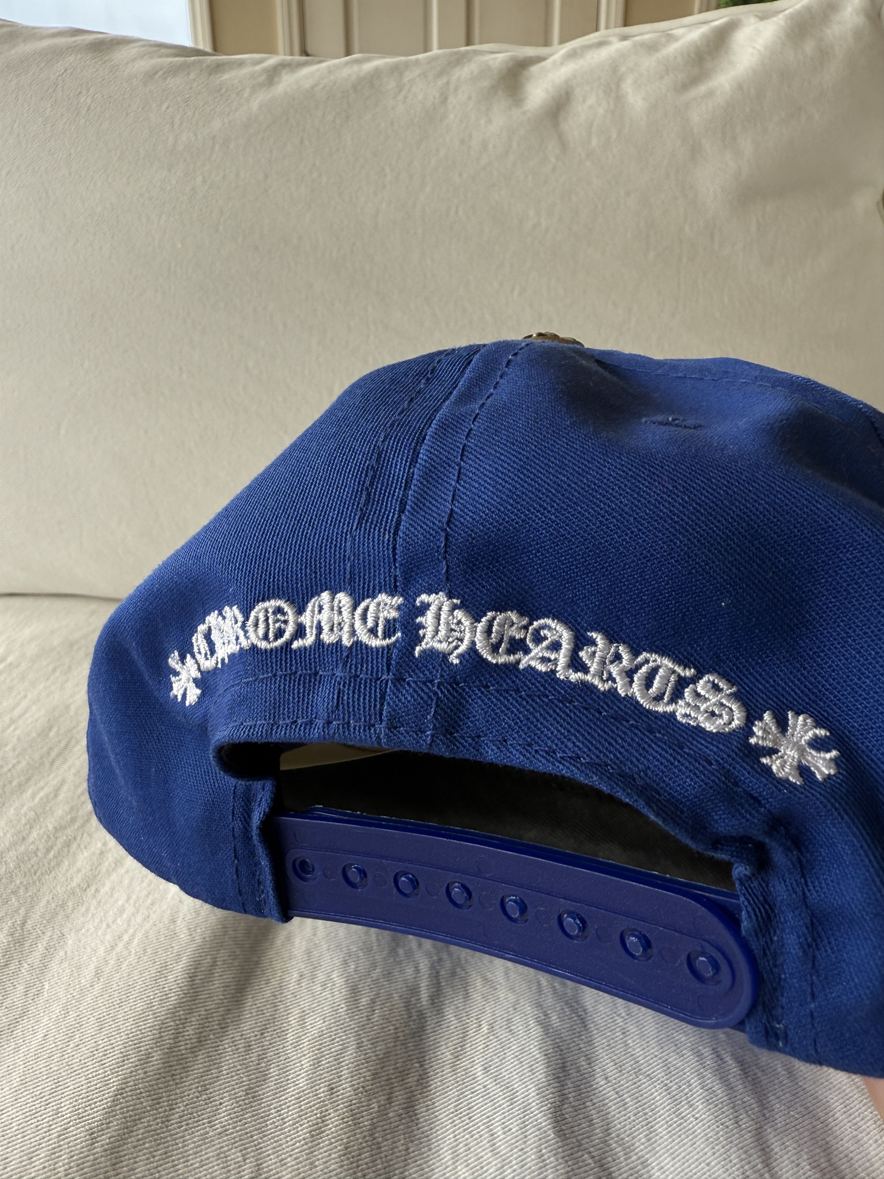 Chrome Hearts Chrome Hearts Blue CH Trucker Hat Size ONE SIZE - 10 Thumbnail