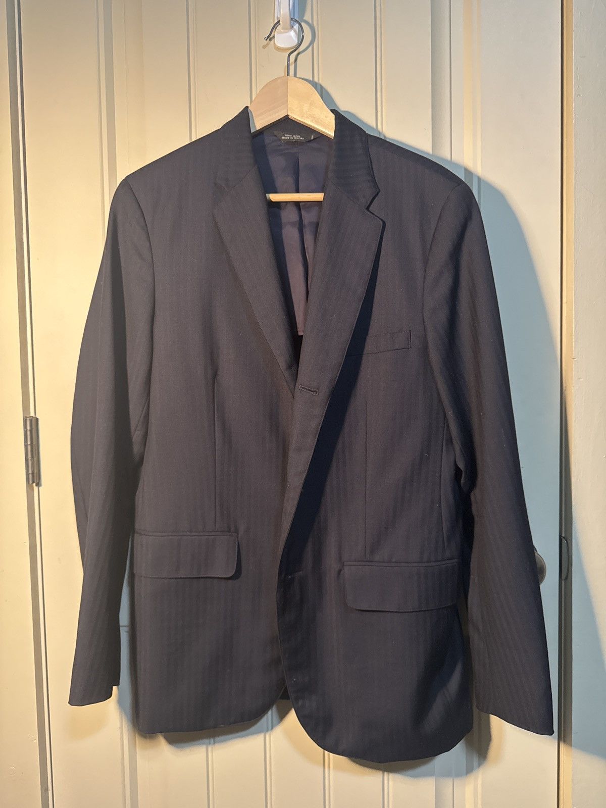 RRL Ralph Lauren Navy Shadow Stripe Sport Coat Size 36R - 1 Thumbnail