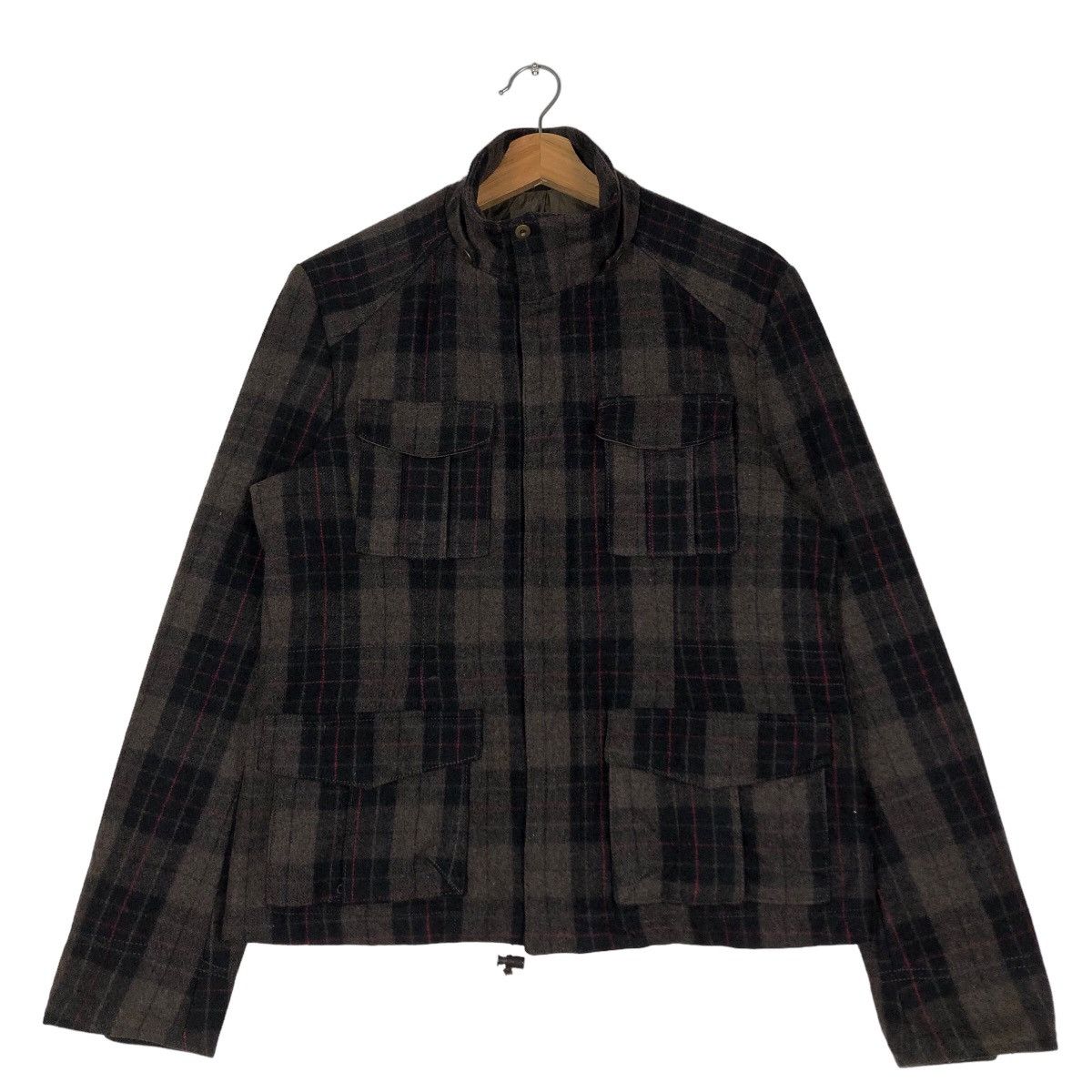 Other 🔥Biker Jacket Tartan Design Punk A.V.V Homme Japan Made Size US M / EU 48-50 / 2 - 1 Thumbnail