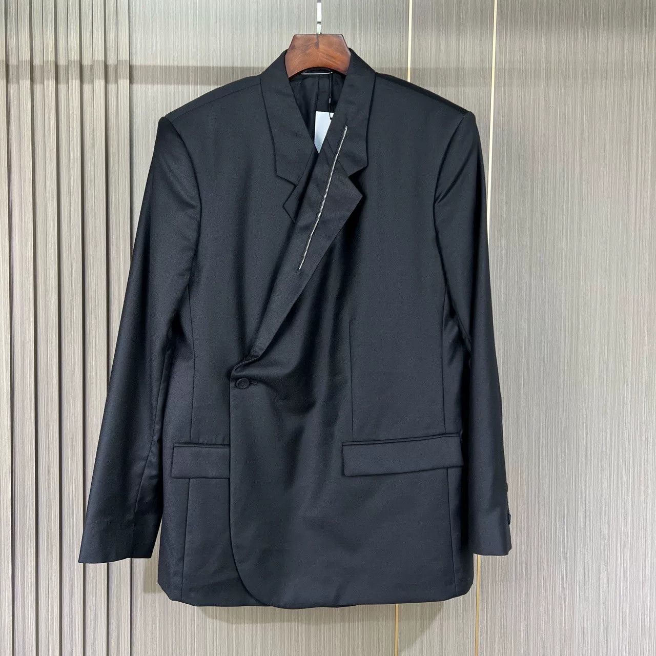 Dior black wool chain jacket by Dior Size US XXL / EU 58 / 5 - 1 Thumbnail