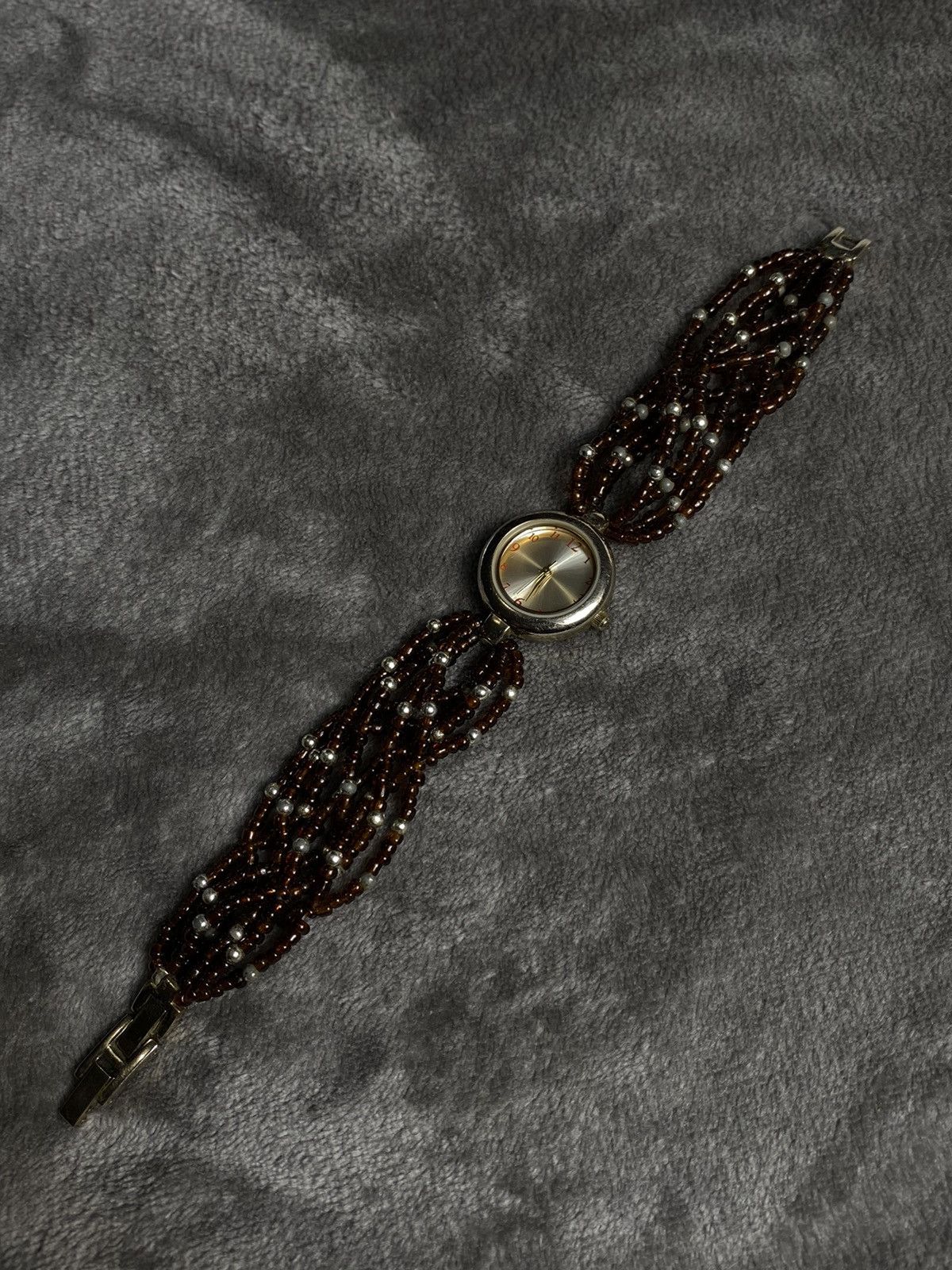 Japanese Brand × Vintage Futuristic Vintage Japan Beaded Bracelet Watch - Work 100% Size ONE SIZE - 2 Thumbnail