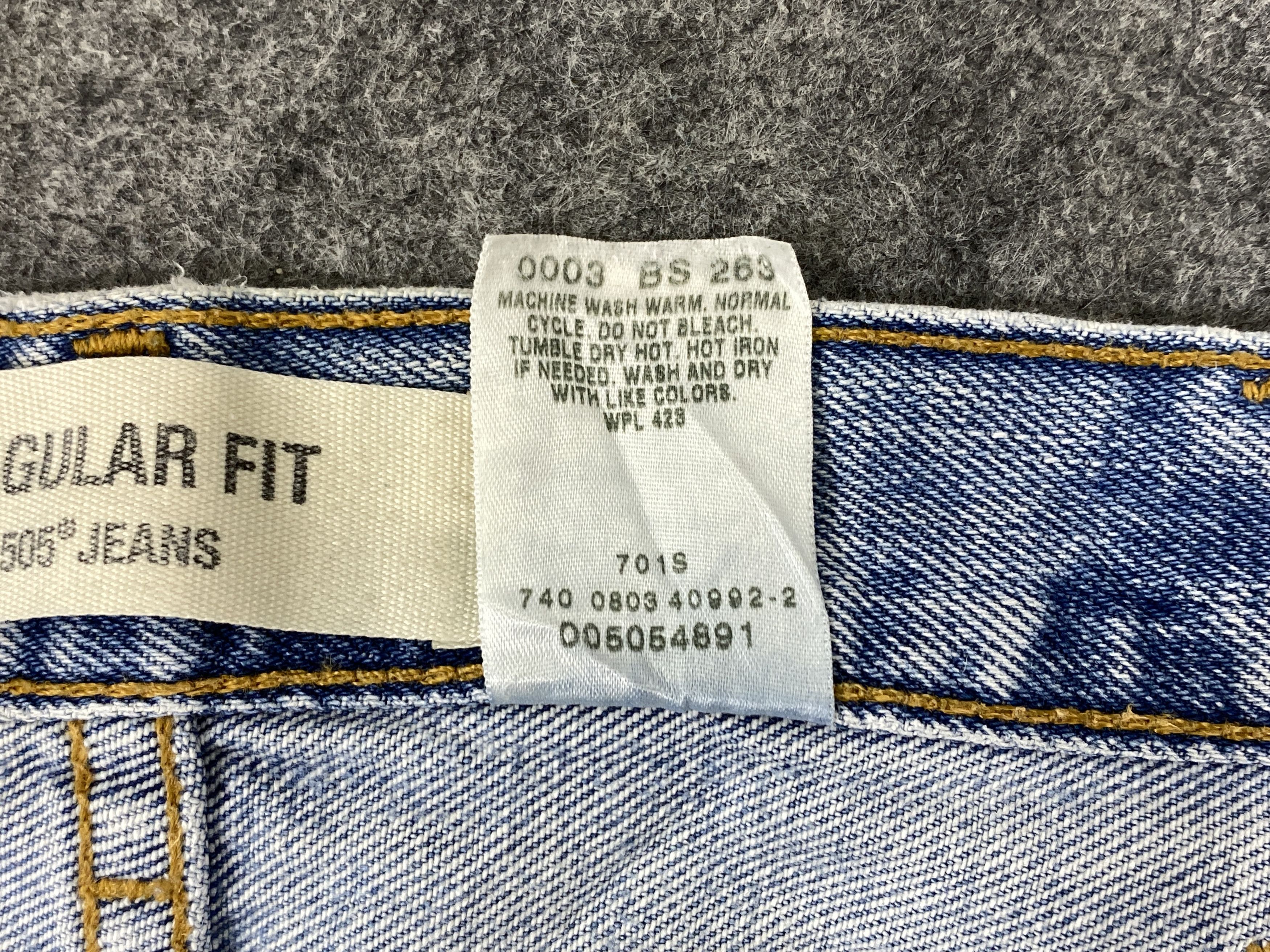 Levi's Light Blue Wash Vintage Levi's 505 37x31 Denim -JN1822 Size US 36 / EU 52 - 9 Thumbnail