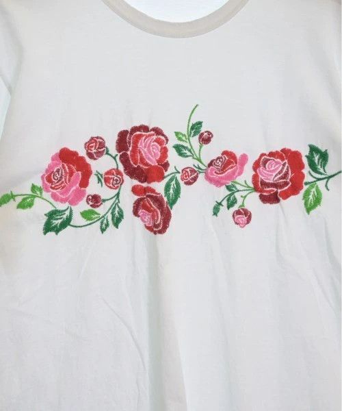 Comme des Garcons Homme Plus T-Shirts Cotton Flower design Crewneck Short Sleeve White Size US XL / EU 56 / 4 - 5 Thumbnail