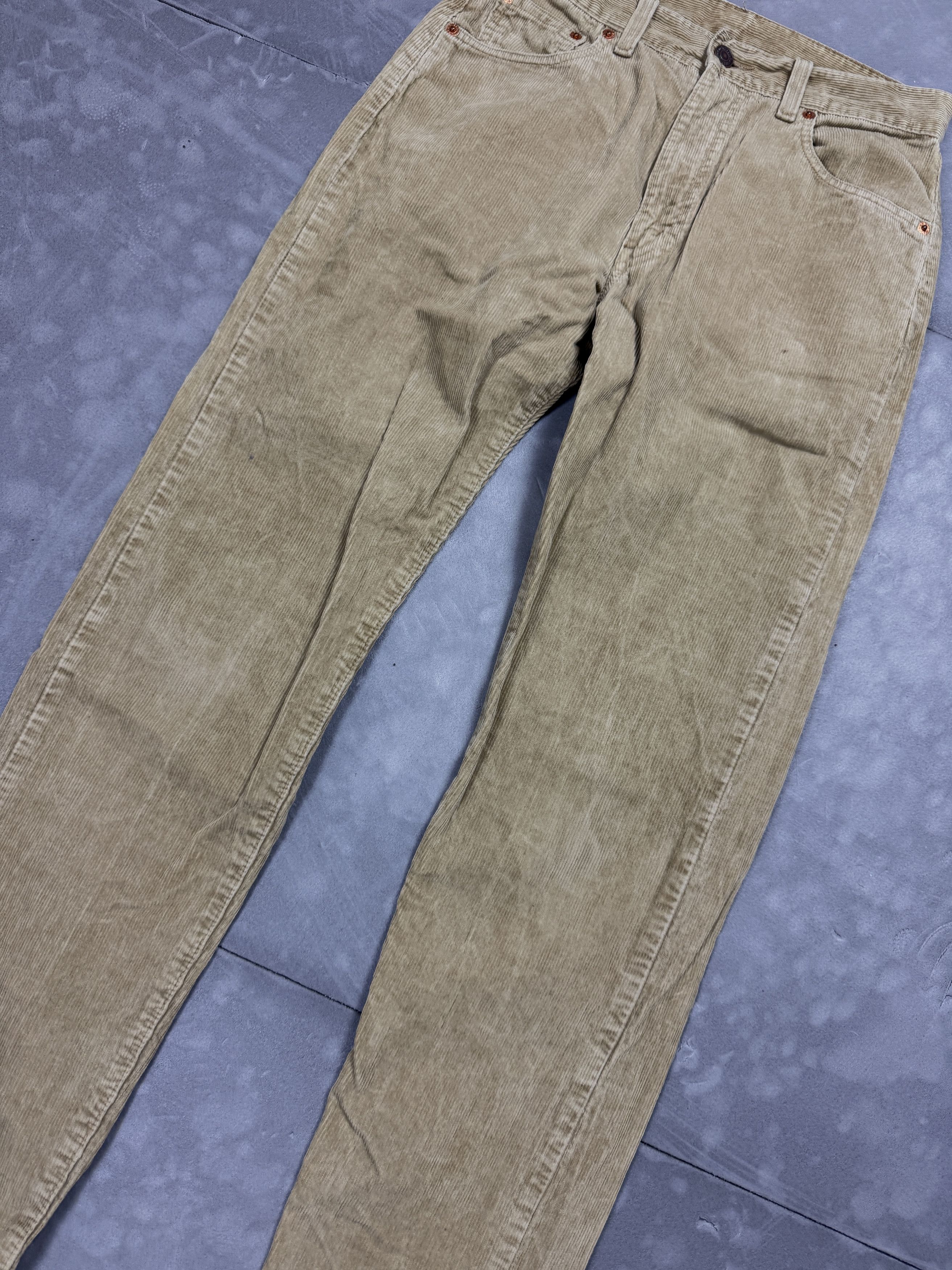 Levi's × Vintage Vintage Levi's 500 90s brown corduroy denim jeans white tab Size US 30 / EU 46 - 5 Thumbnail