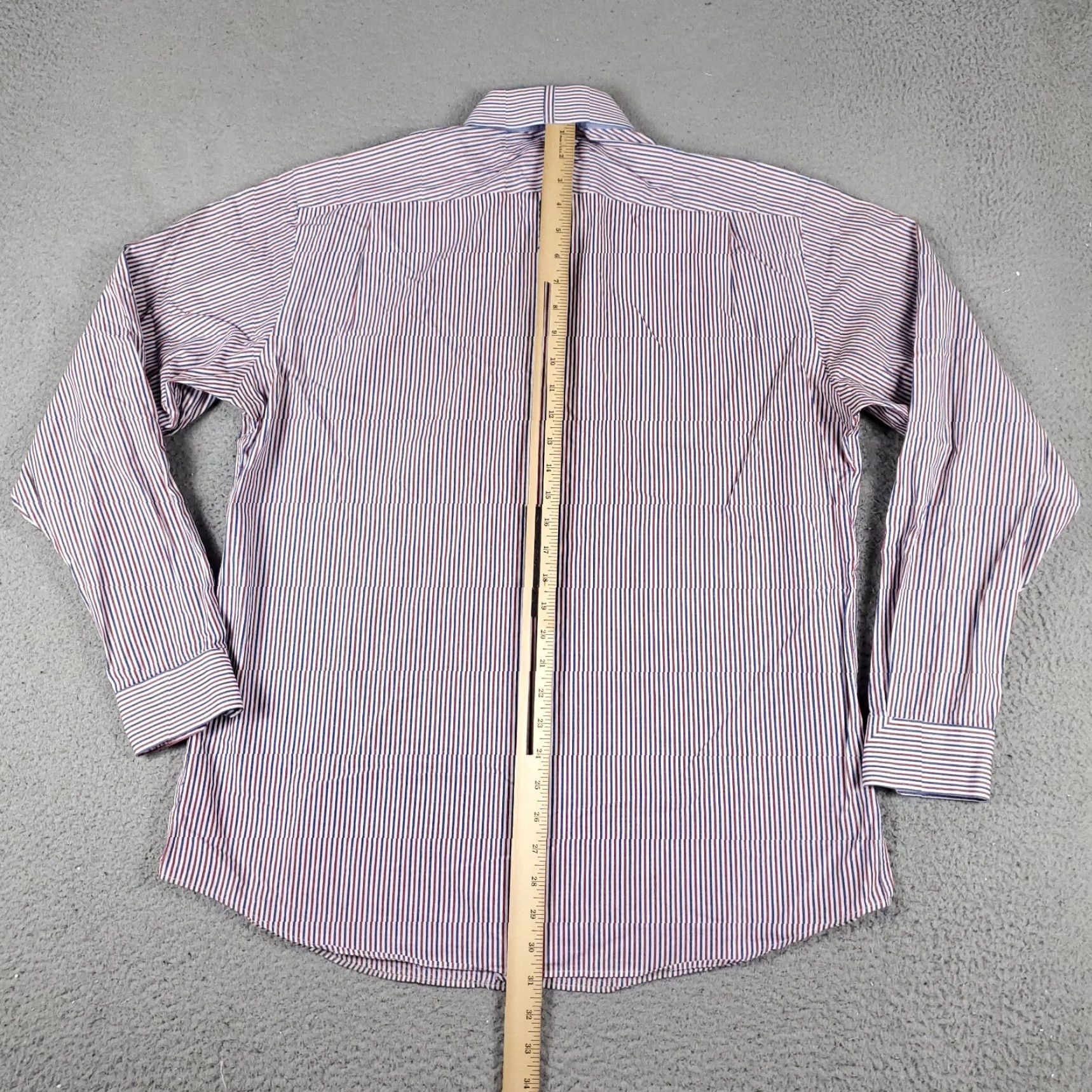 Ben Sherman Ben Sherman Shirt Mens Large Red White Blue Striped Casual Button Up Long Sleeve Size US L / EU 52-54 / 3 - 3 Thumbnail