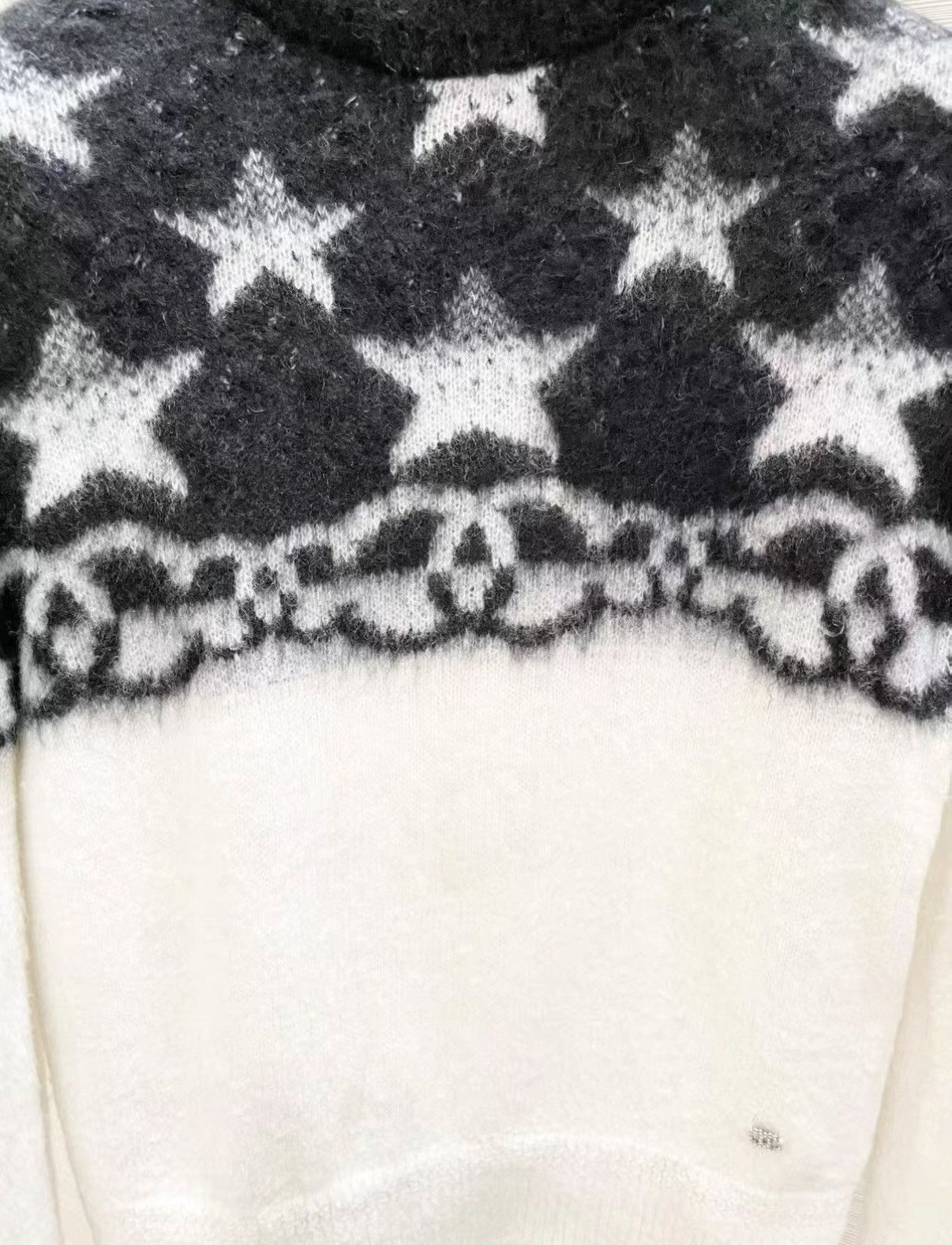 Chanel Chanel Block Star Cashmere Sweater J33 Size XS / US 0-2 / IT 36-38 - 3 Thumbnail