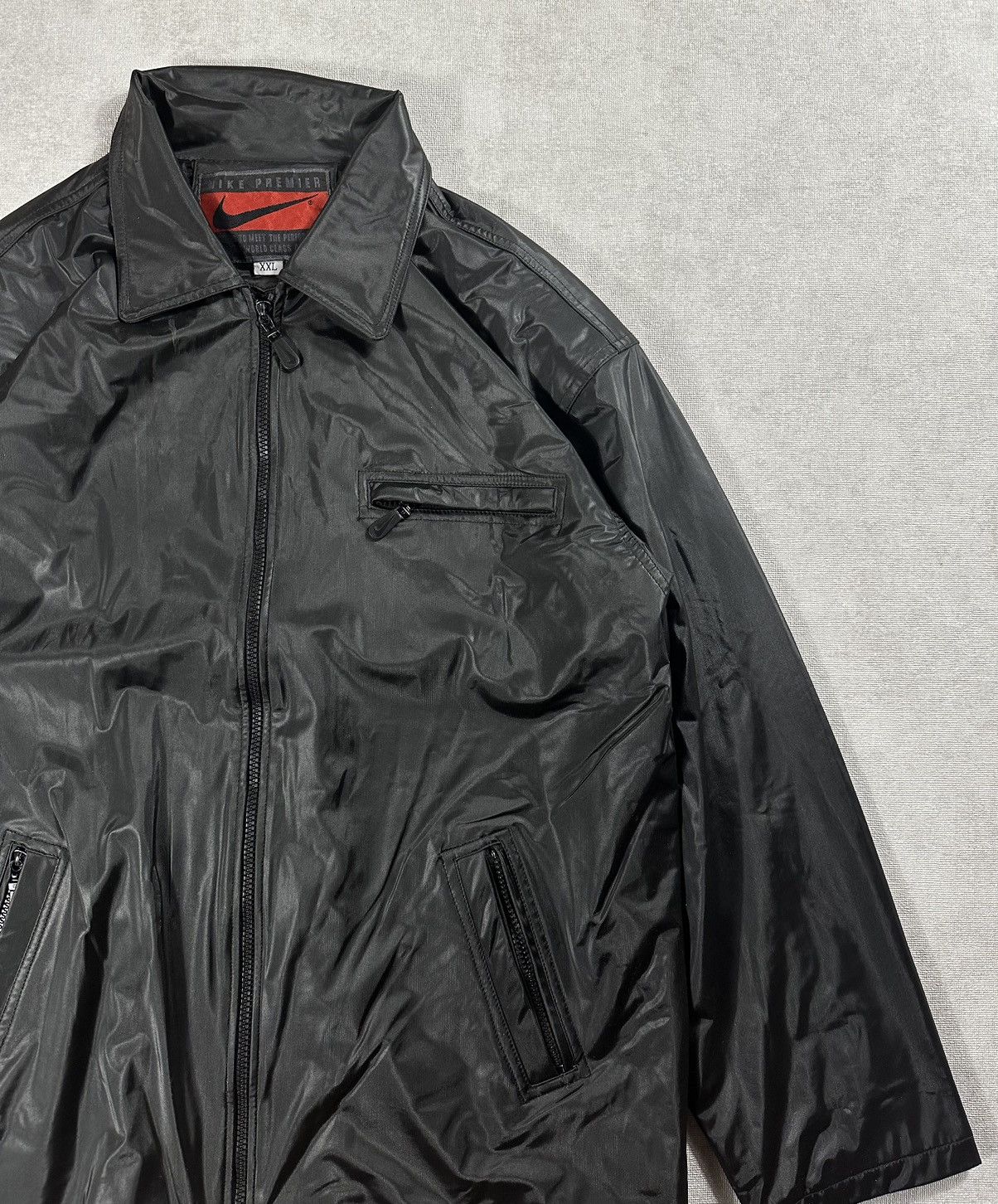 Nike Nike Premier Vintage Zip Jacket Leather Look Size US XL / EU 56 / 4 - 2 Thumbnail