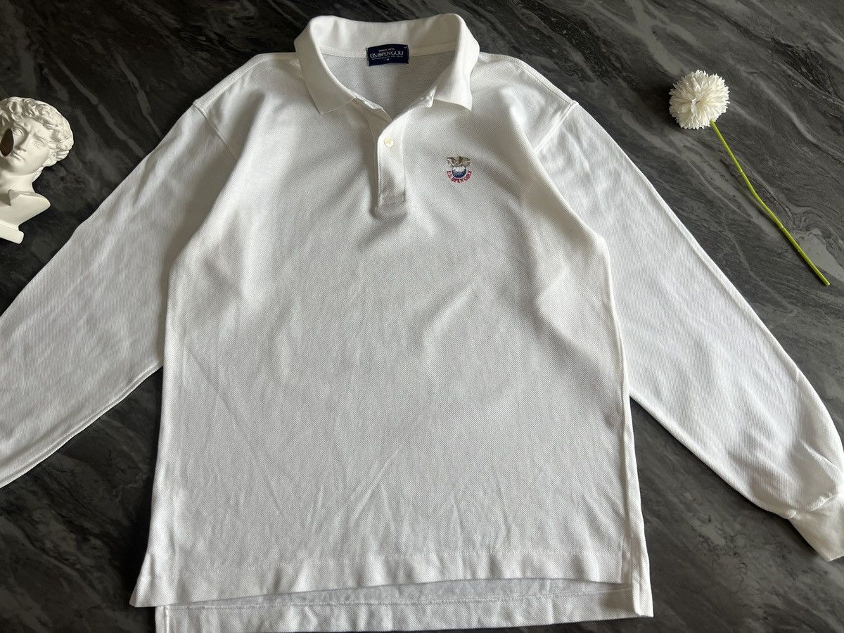 U.S. Polo Assn. US Open Golf : USGA Polo Long Sleeve Shirt Size US M / EU 48-50 / 2 - 2 Thumbnail