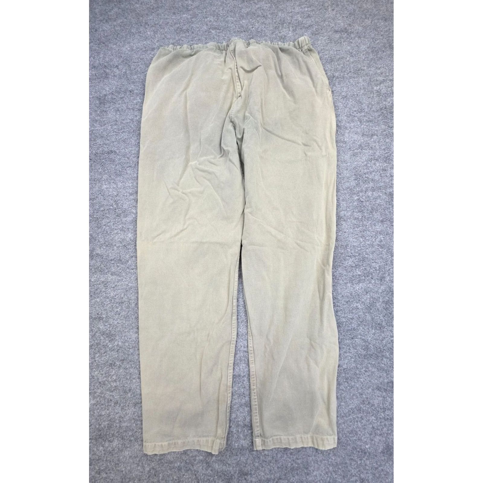 Vintage Gramicci Pants Women's 1XL Beige Green Belted Faded Made Usa, Women's (Size 40) — image 2 of 6