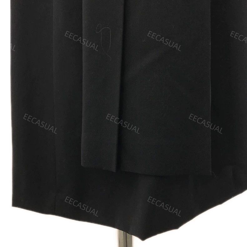 Comme des Garcons Comme Des Garcons Black Wool Offset Strap Skirt Pleated Sk Size XS / US 0-2 / IT 36-38 - 3 Thumbnail
