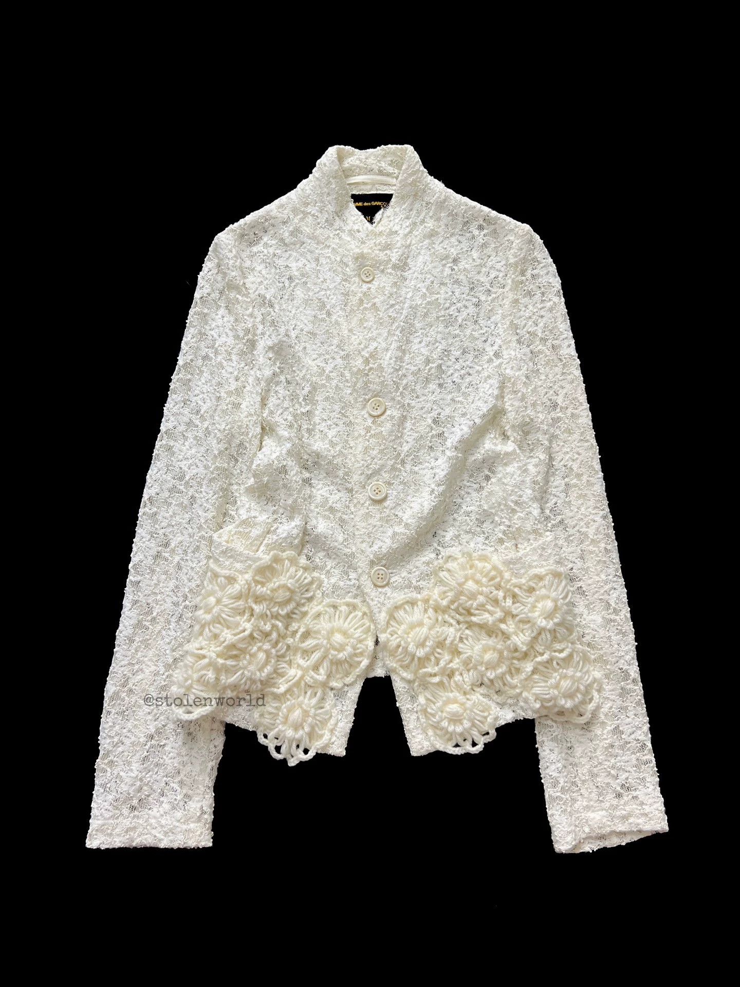 Comme des Garcons Comme des Garçons 2012 SS Main Line Lace Crochet Knit Coats Size M / US 6-8 / IT 42-44 - 1 Thumbnail