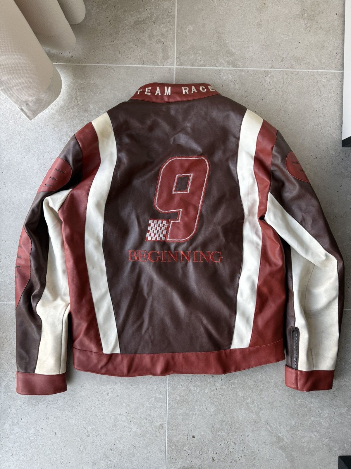 Vintage Racing Moto Jacket hype y2k streetwear style Bike Team NYPD Size US XL / EU 56 / 4 - 2 Thumbnail