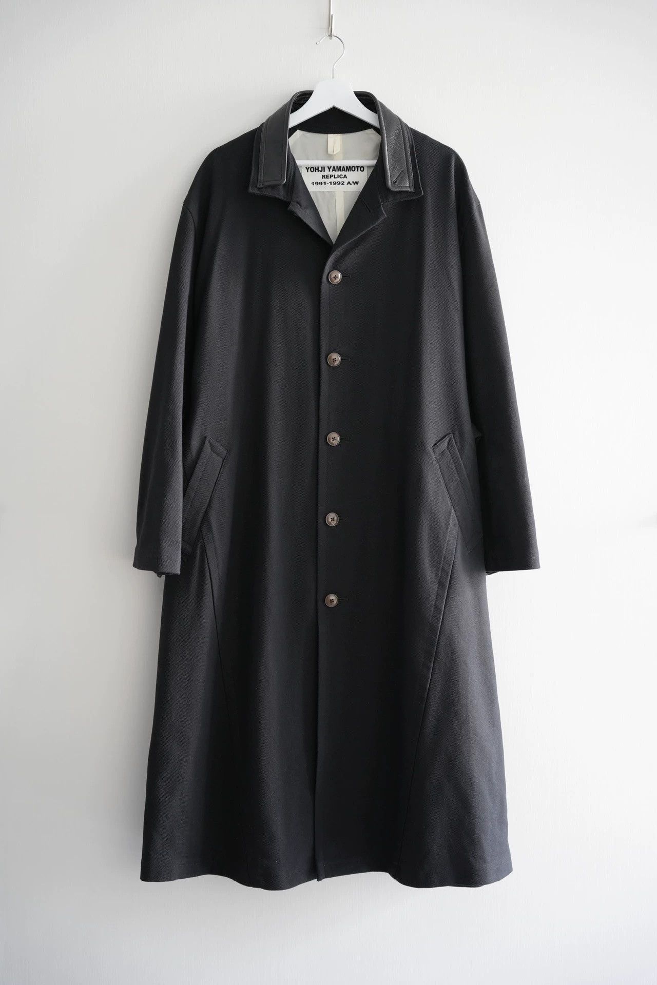 Yohji Yamamoto Long Button-Front Coat with Collar Size US M / EU 48-50 / 2 - 1 Thumbnail