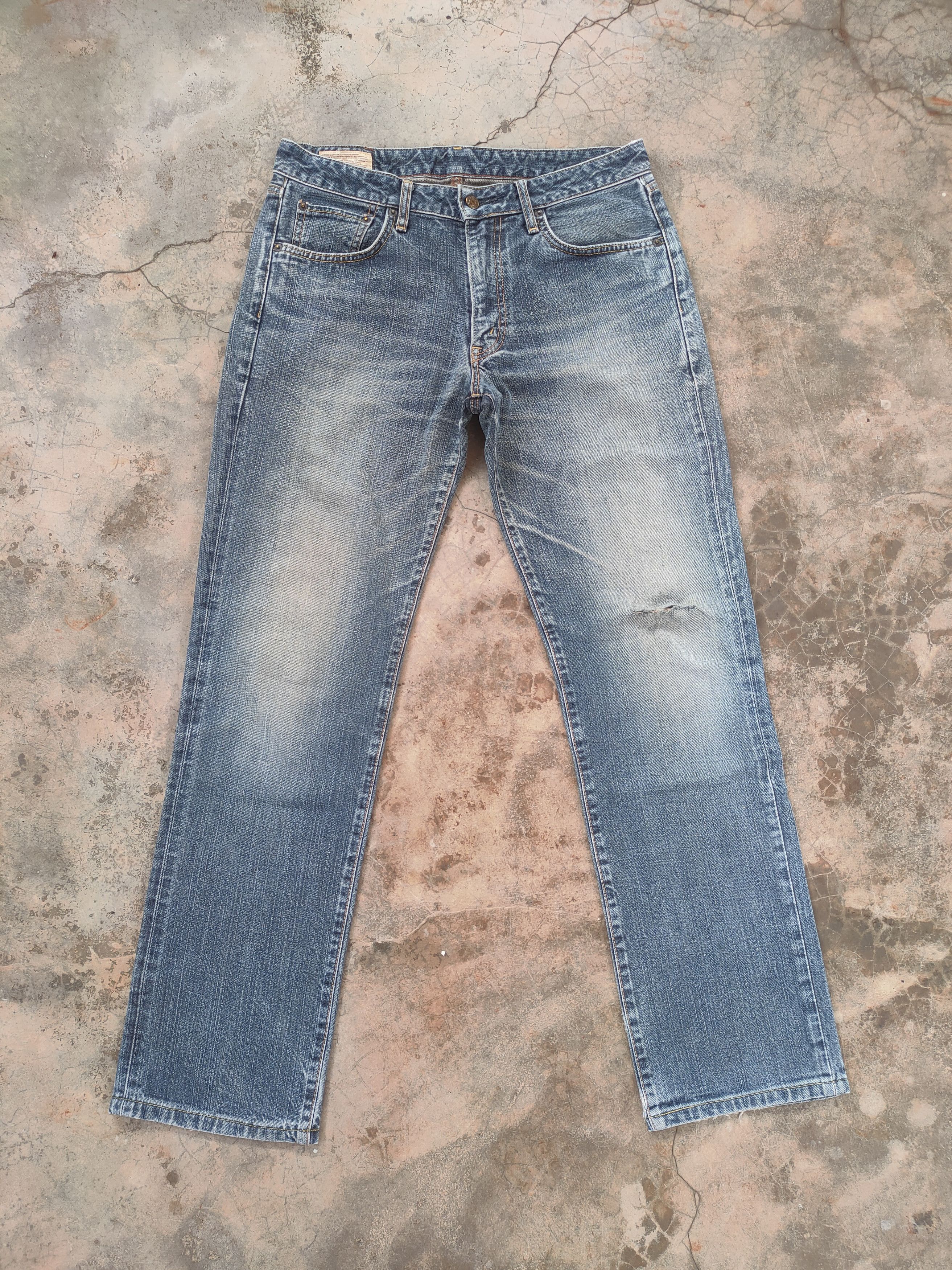 Edwin W33 VINTAGE EDWIN 503ZZ DISTRESSED DENIM JEANS PANTS Size US 33 - 1 Thumbnail