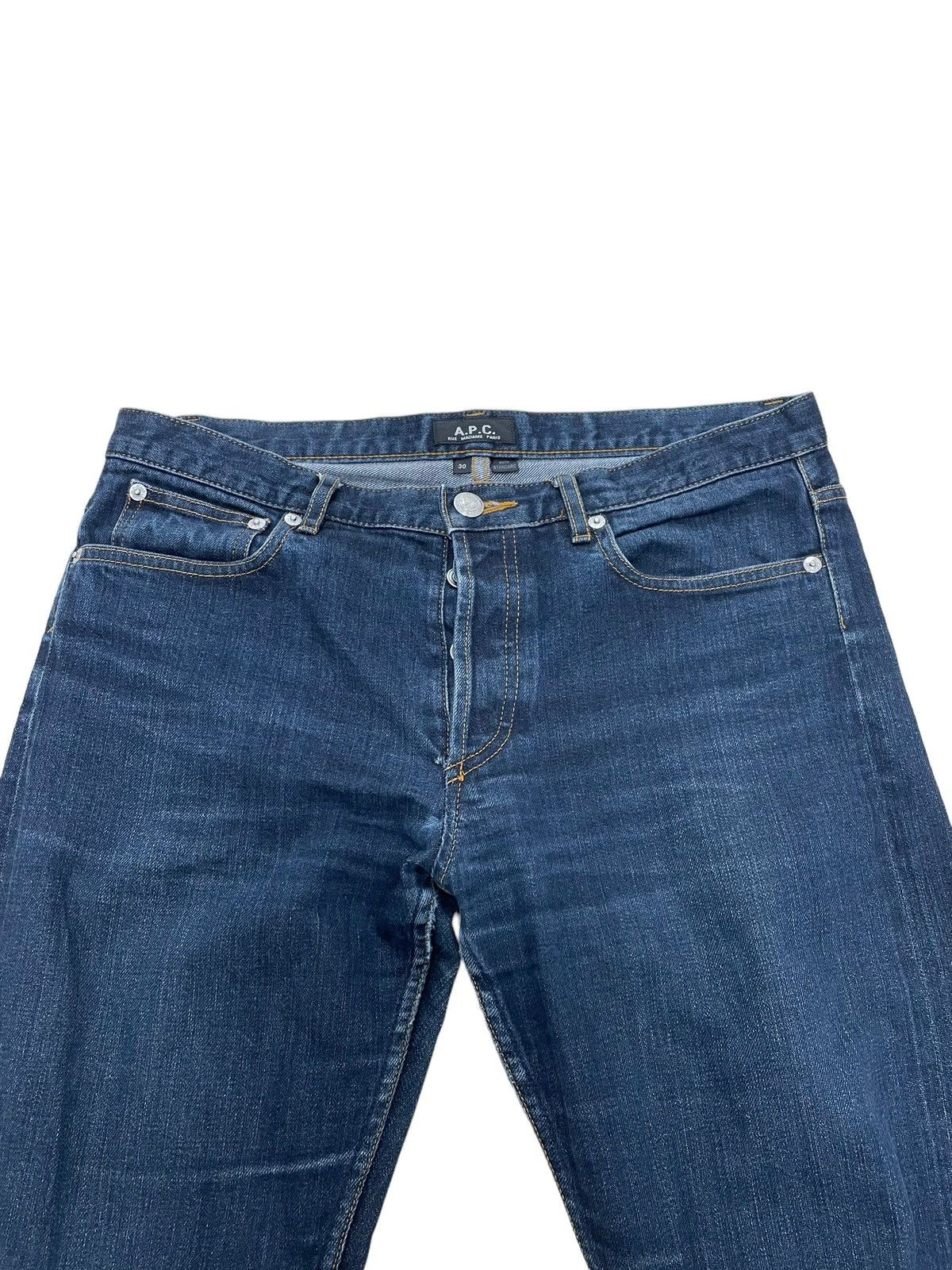 A.P.C. 2000s A.P.C. Skinny Blue Jeans (30x30) Size US 30 / EU 46 - 2 Thumbnail
