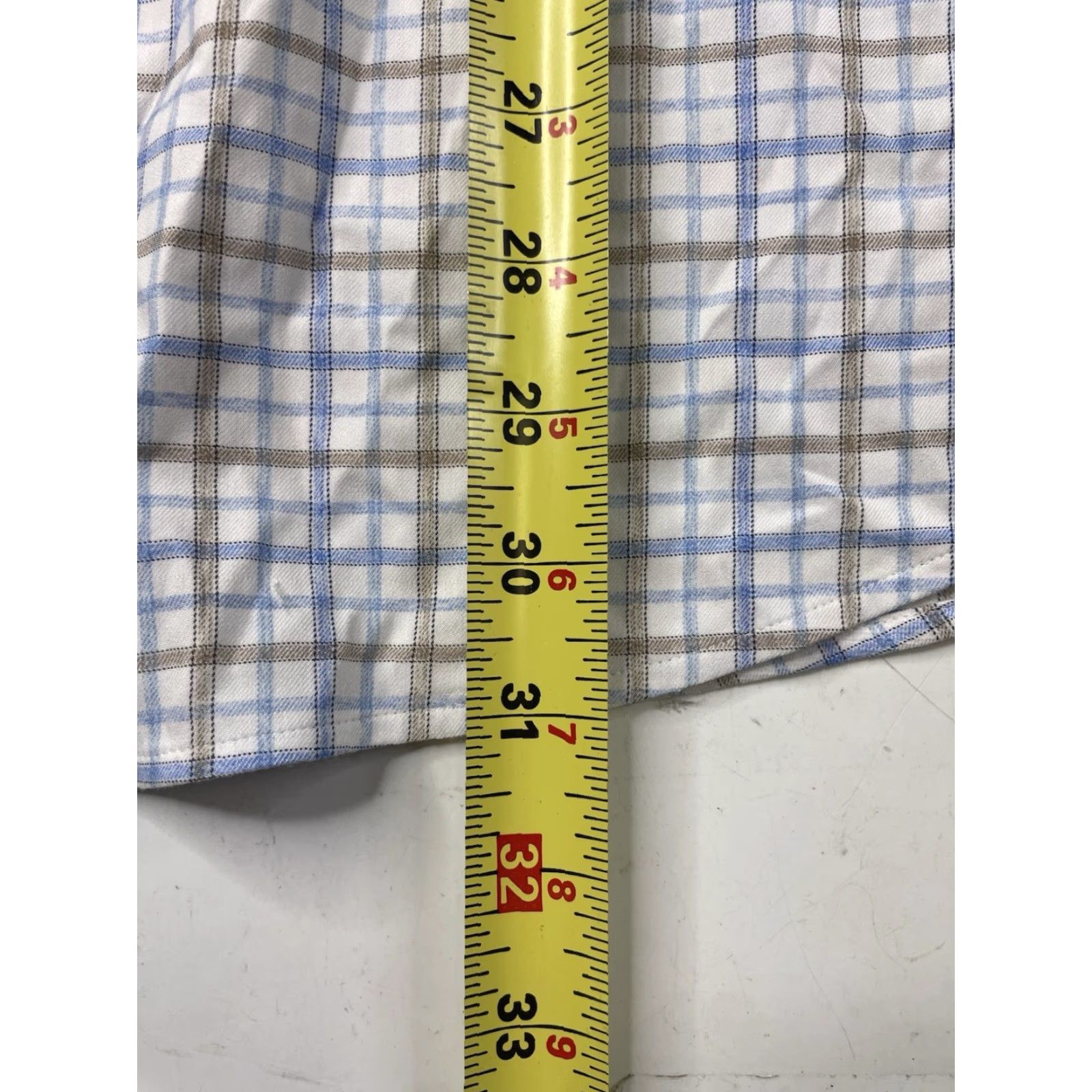 johnnie-O johnnie-O Mens Button-Up Shirt Biles Plaid Maliblu Blue 2XL Regular Men Shirt Size US XXL / EU 58 / 5 - 5 Thumbnail