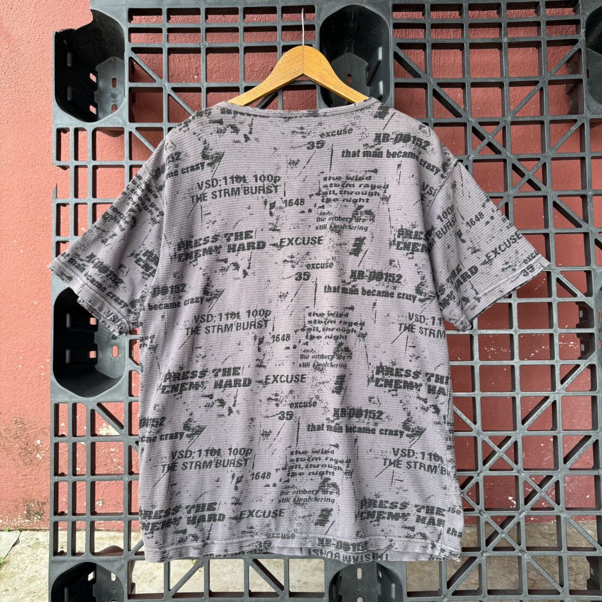 Japanese Brand Lace Tie Neck Excuses Overprint Printed Relaxed Hemp Tee Size US L / EU 52-54 / 3 - 2 Thumbnail