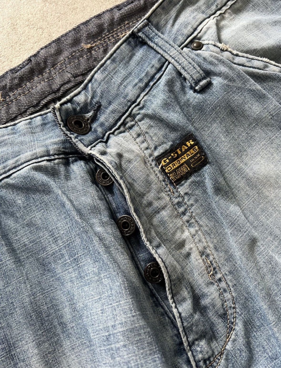 G-Star Vintage Gstar Raw Rare Denim Jeans Size US 33 - 7 Thumbnail