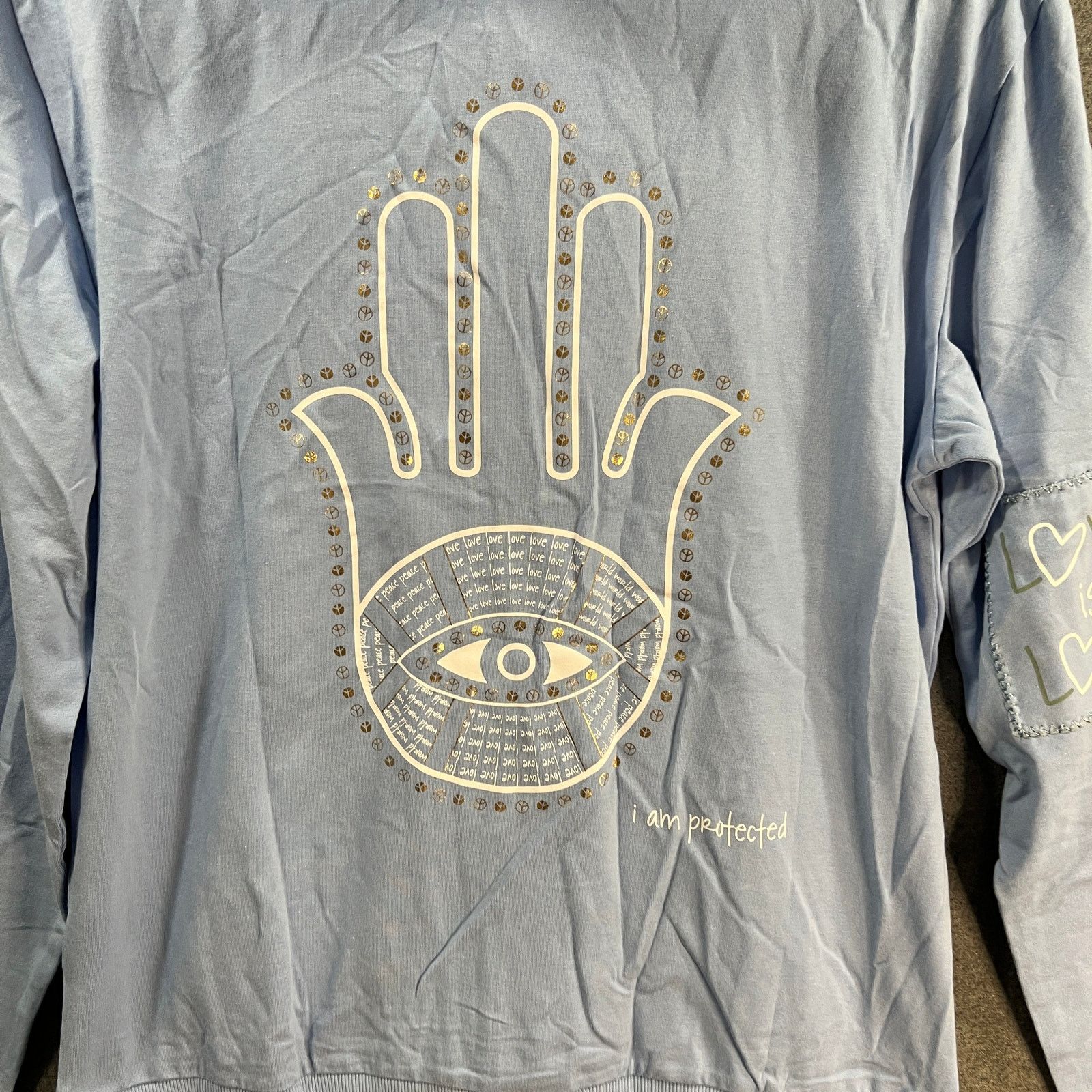Other Peace Love World Women Hood Full Zip Blue ,Size XS Size XS / US 0-2 / IT 36-38 - 11 Thumbnail