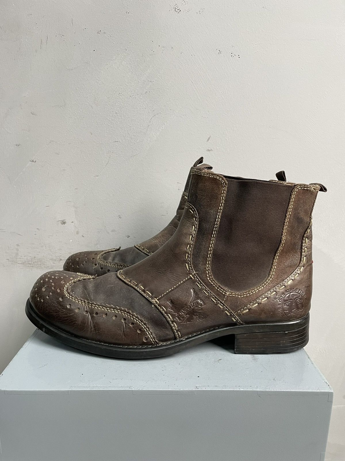 Undercover Rare brown leather platform boots hype brogue guidi style Size US 11 / EU 44 - 8 Thumbnail