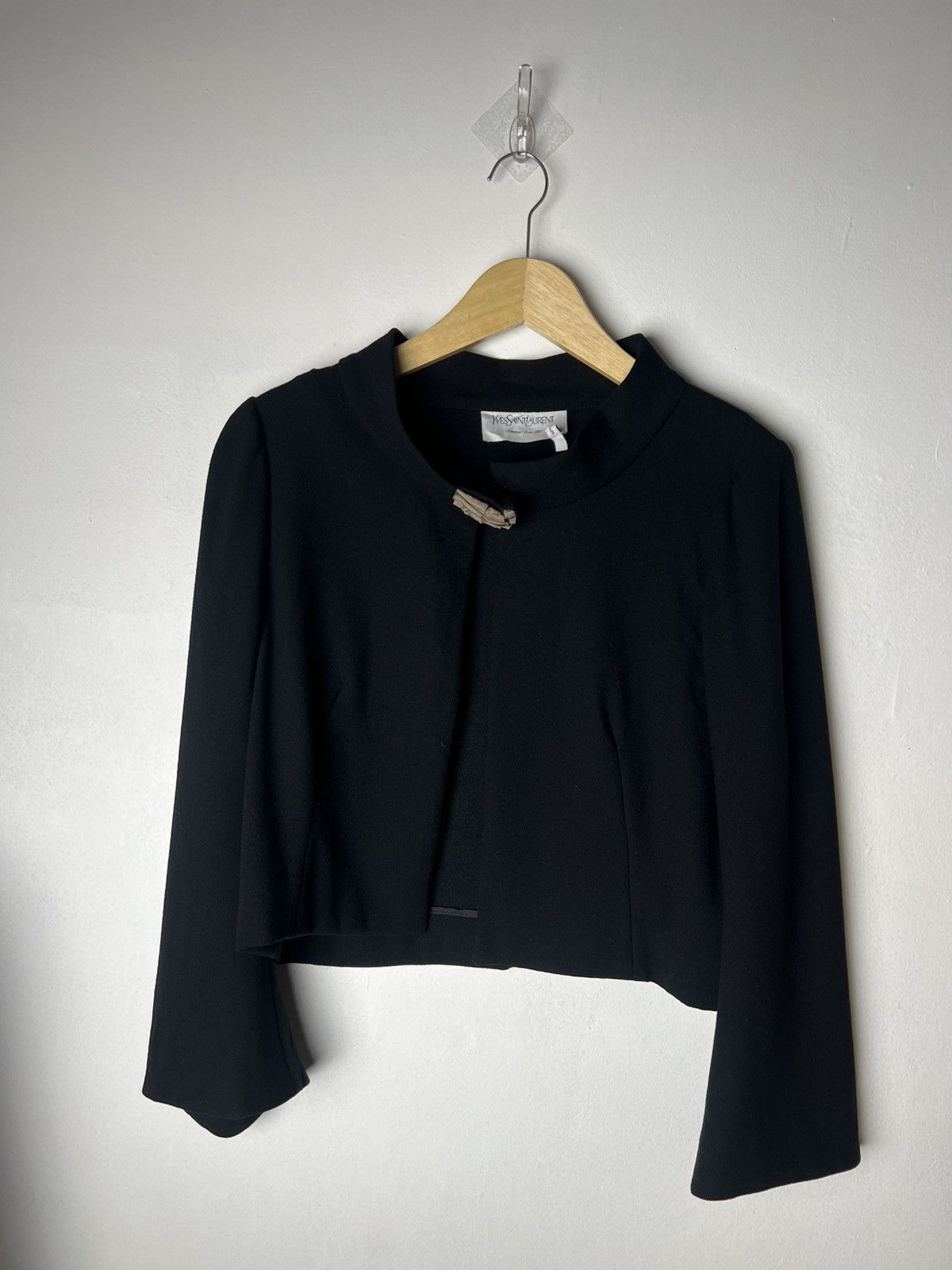 Yves Saint Laurent A/W 2007 YSL By Stefano Pilati Cropped Bolero Blazer Jacket Size M / US 6-8 / IT 42-44 - 2 Thumbnail