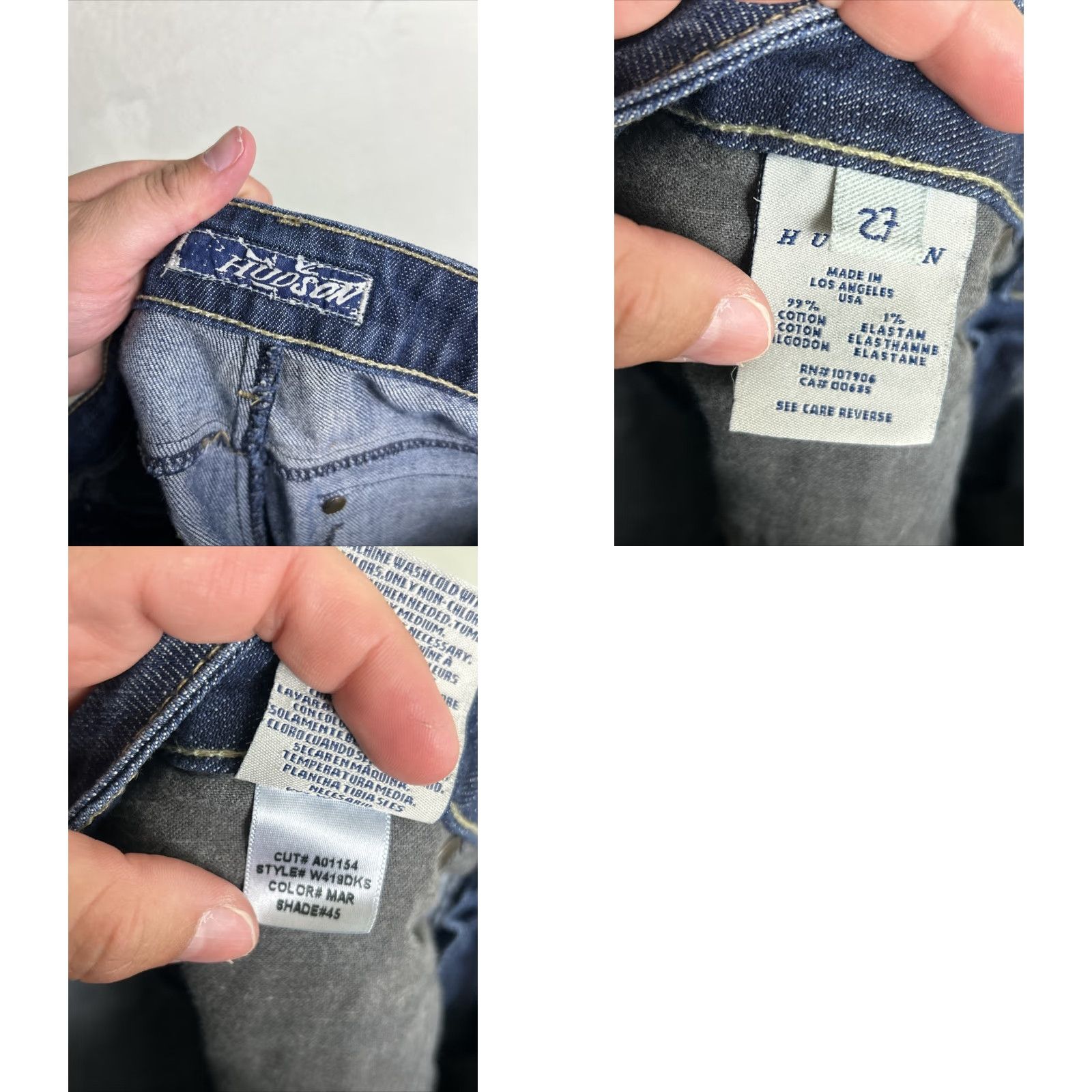 Hudson HUDSON Dark Wash Cropped Jeans Womens 30x21 Size 30 Regular Blue Cropped Jeans Womens Fashion 90s? Size 30" / US 8 / IT 44 - 9 Thumbnail
