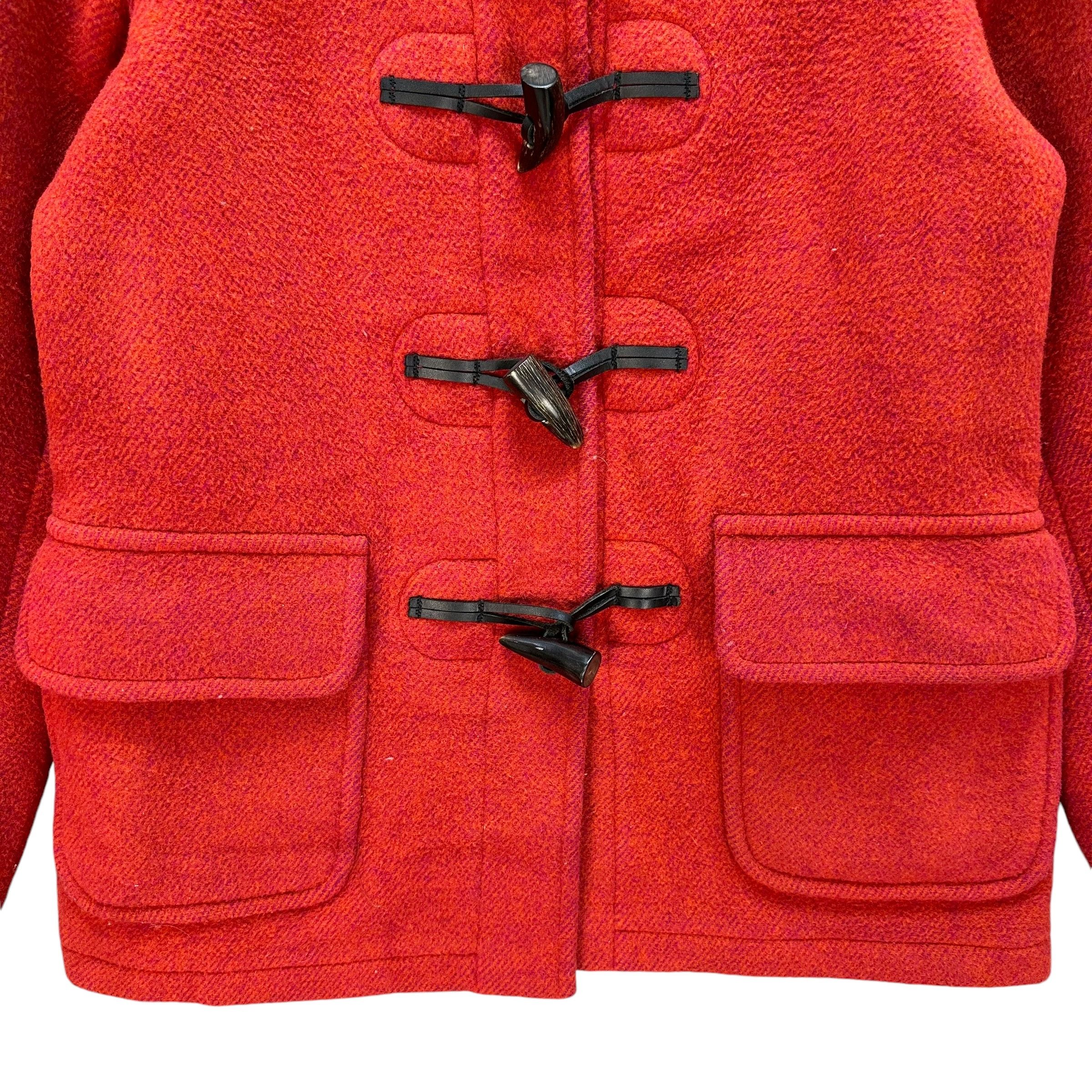 Vintage CALIBURN Made in England Orange Wool Coat Jacket #A54-1247 Size US S / EU 44-46 / 1 - 3 Thumbnail
