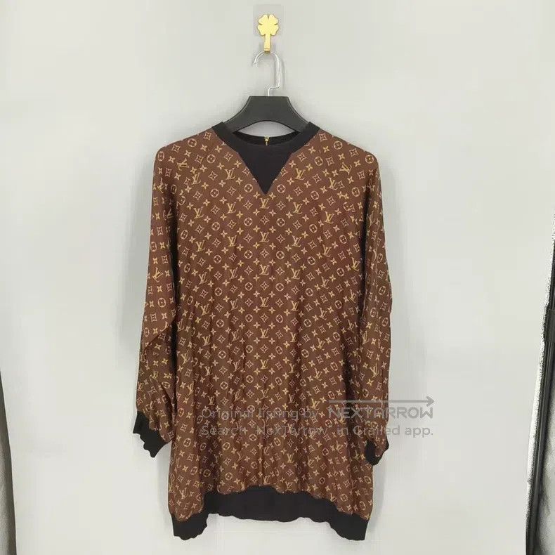 Louis Vuitton Louis Vuitton Presbyopic full-print silk dress Size M / US 6-8 / IT 42-44 - 1 Thumbnail
