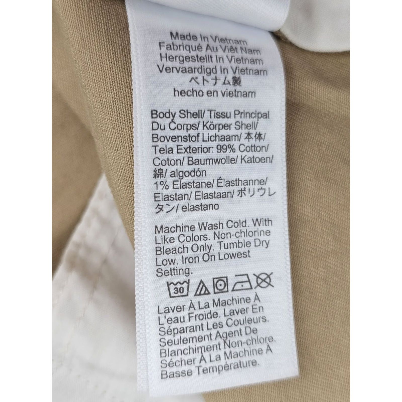 J.Crew J.CREW Slim Fit Chino Pants Men 34x34 Khaki Beige Stretch Twill Flat Front Pockets Button Casual Business Womens? Size US 34 / EU 50 - 7 Thumbnail
