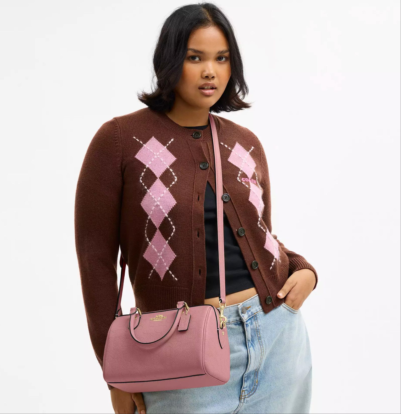 Coach Rowan Satchel Bag In Signature Leather CCD50 Size ONE SIZE - 10 Thumbnail