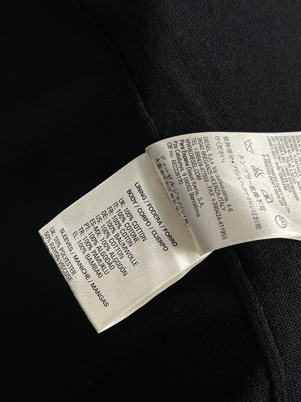 Diesel Black Blazer Jacket Woman’s Size Tag XXS