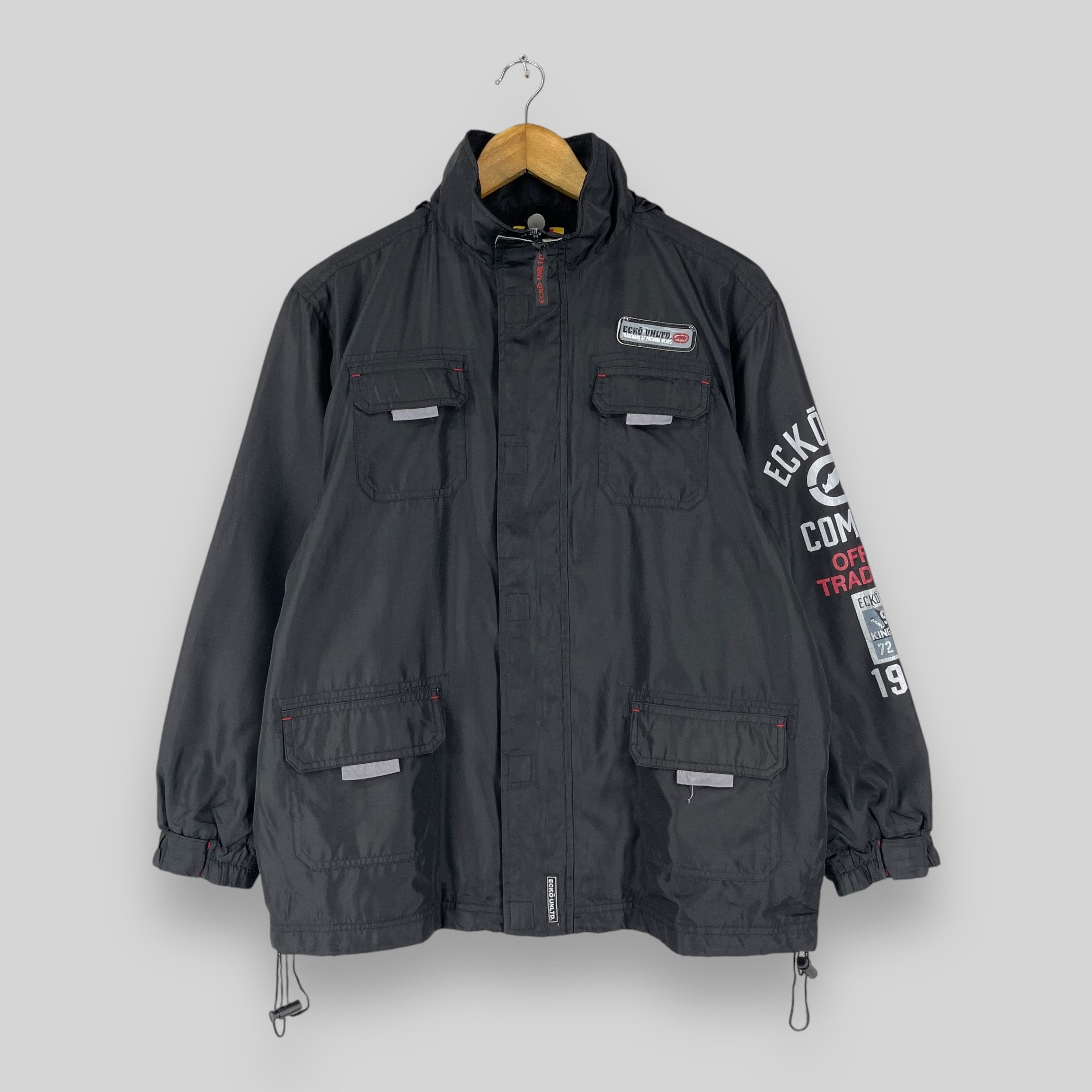 Ecko Unltd. Vintage 90's ECKO FUNCTION Four Pocket Utility Light Jacket Size US M / EU 48-50 / 2 - 1 Thumbnail