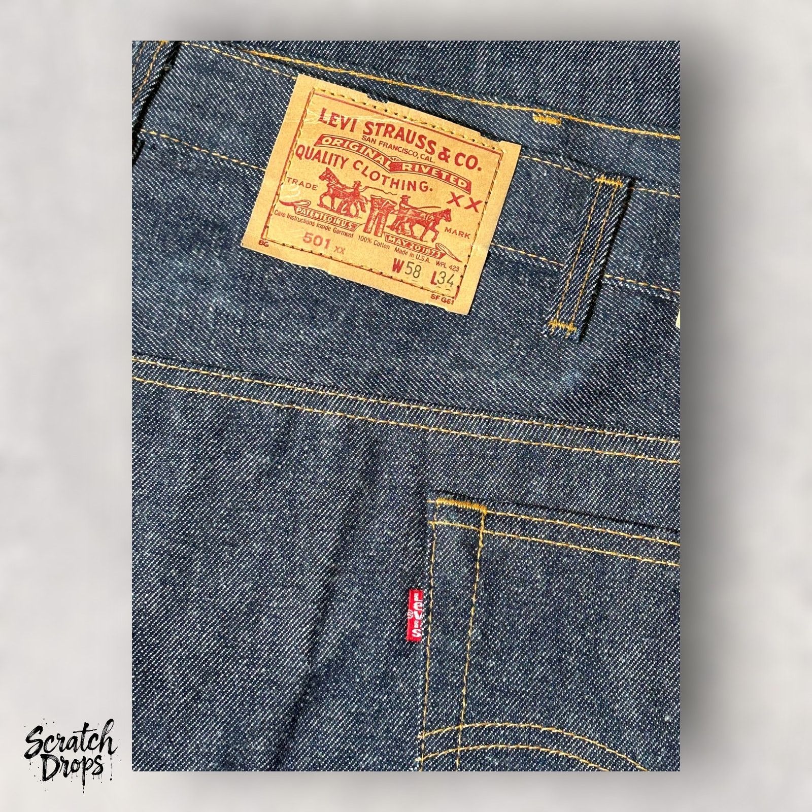 Levi's Vintage Levi’s 501xx Shrink-to-Fit Jeans USA W58 L34 501 NWT Size US 42 / EU 58 - 5 Thumbnail