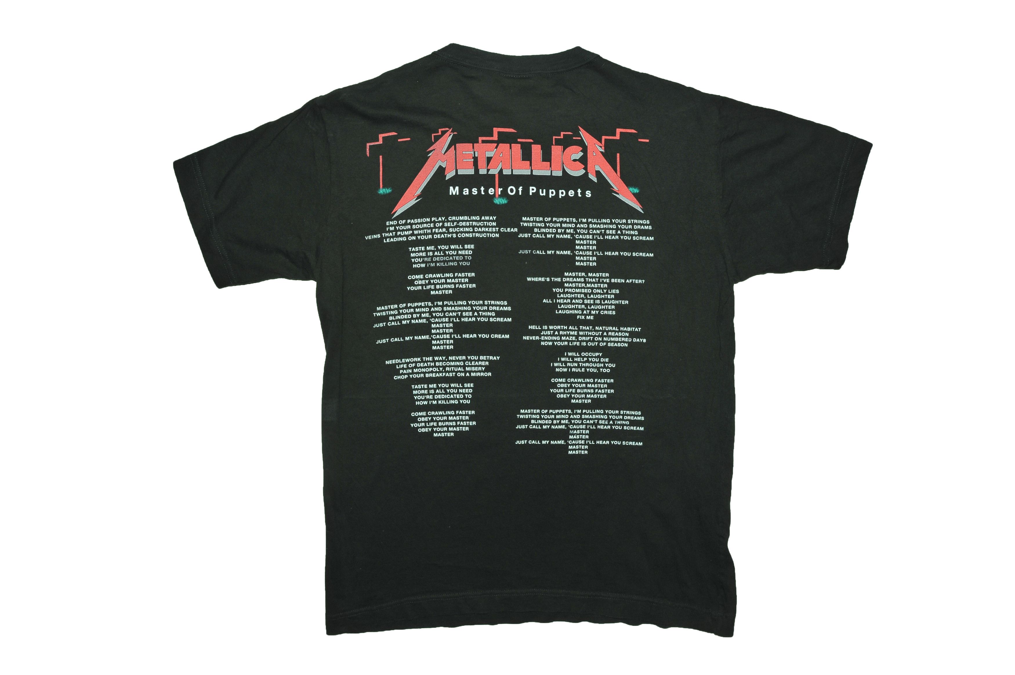 Vintage Vintage Metallica Master of Puppets T-shirt Size US L / EU 52-54 / 3 - 2 Thumbnail