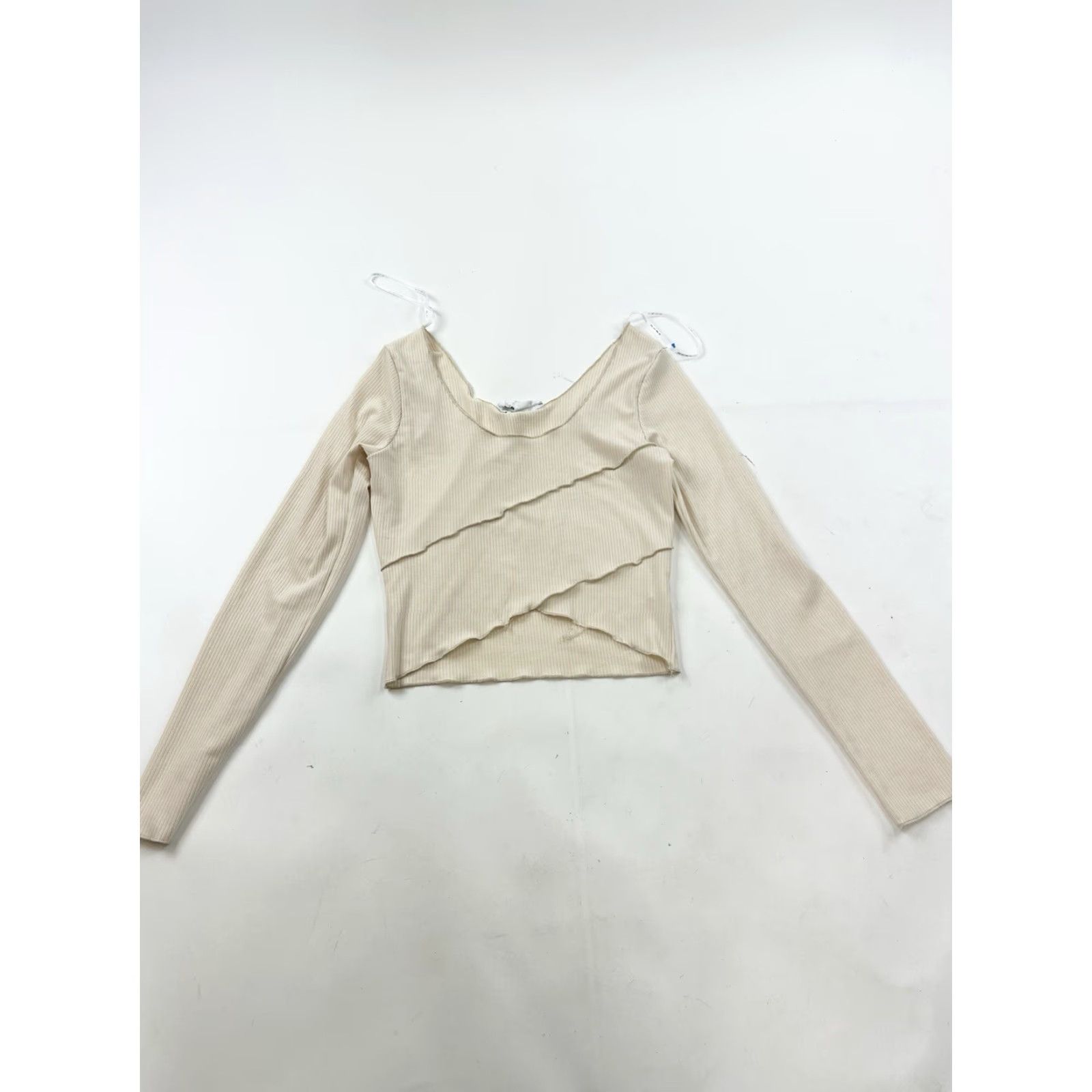 Vintage Sadie & Sage Blouse Women M Ivory Long Sleeve Casual Sleeve Basic Flaw Size M / US 6-8 / IT 42-44 - 2 Thumbnail