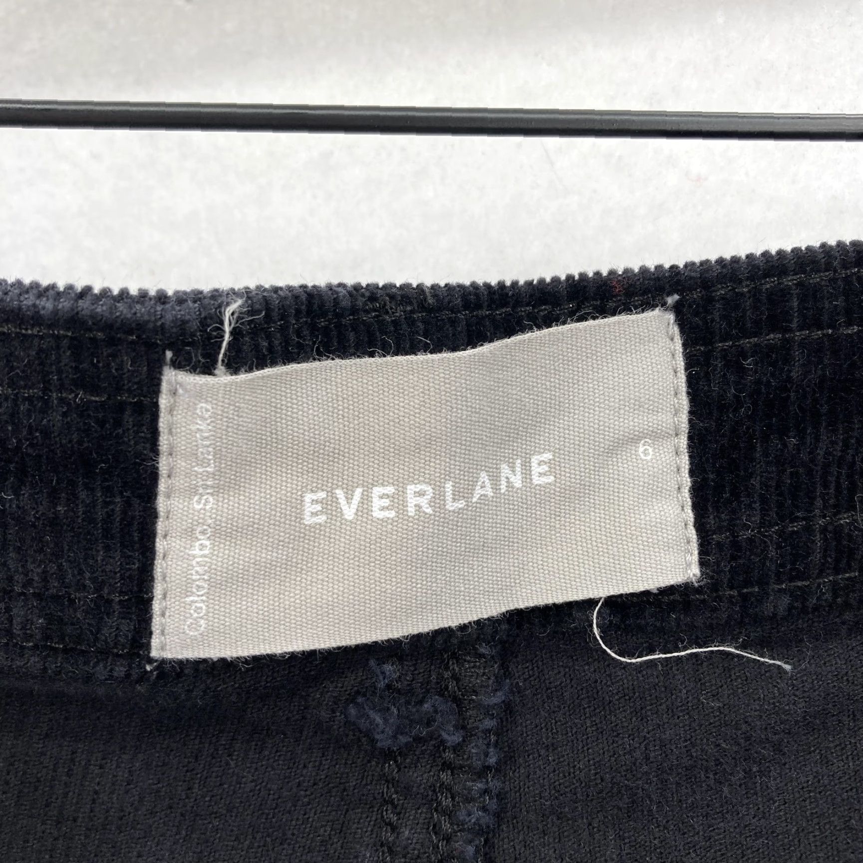 Everlane Everlane Pants Womens 6 Black The Corduroy Wide-Leg Pant Stretch Zip Fly Casual Size 28" / US 6 / IT 42 - 4 Thumbnail