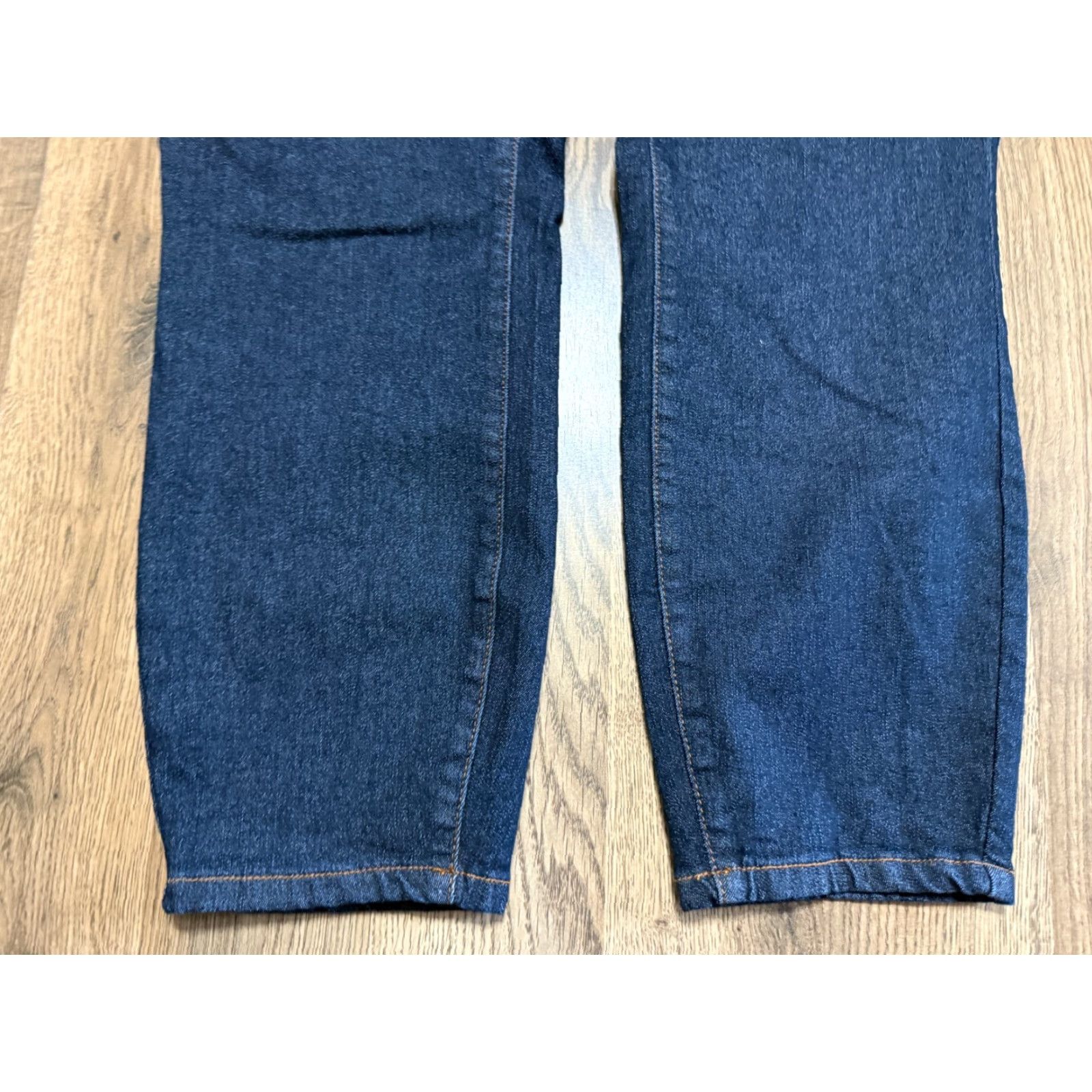Vintage DG2 Jeans Women's Plus Size 20W Denim Skinny Dark Wash Jeans 5-Pocket Stretch High Rise Blue Womens Size 42" / US 20 - 3 Thumbnail