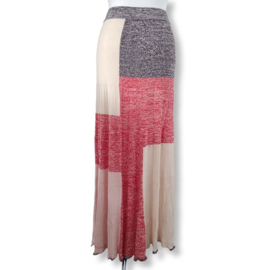 Other Claudie Pierlot Patchwork Maxi Skirt Boho Parisian Chic Size 28" / US 6 / IT 42 - 4 Thumbnail