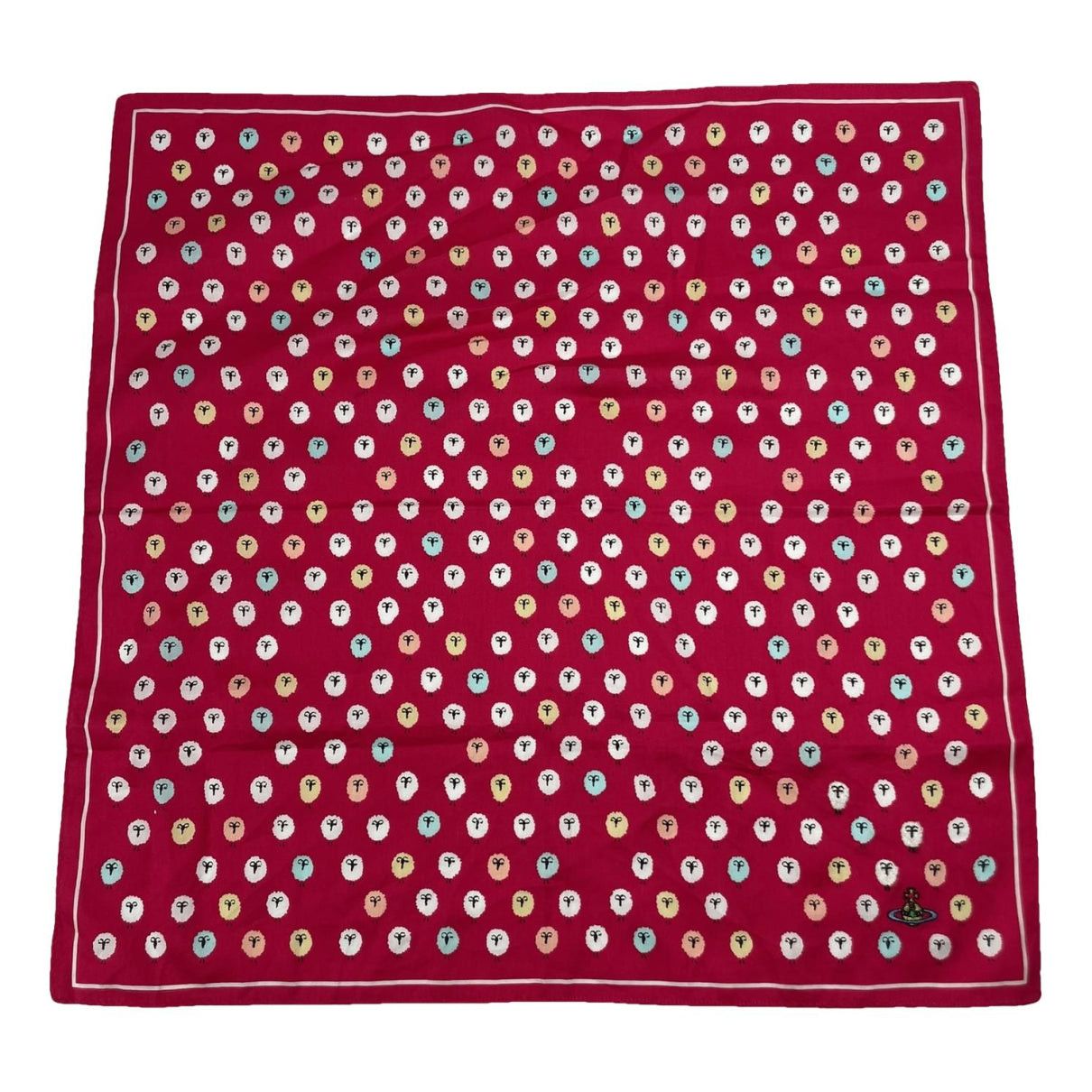 Vivienne Westwood Red Silk Scarf Size ONE SIZE - 1 Thumbnail