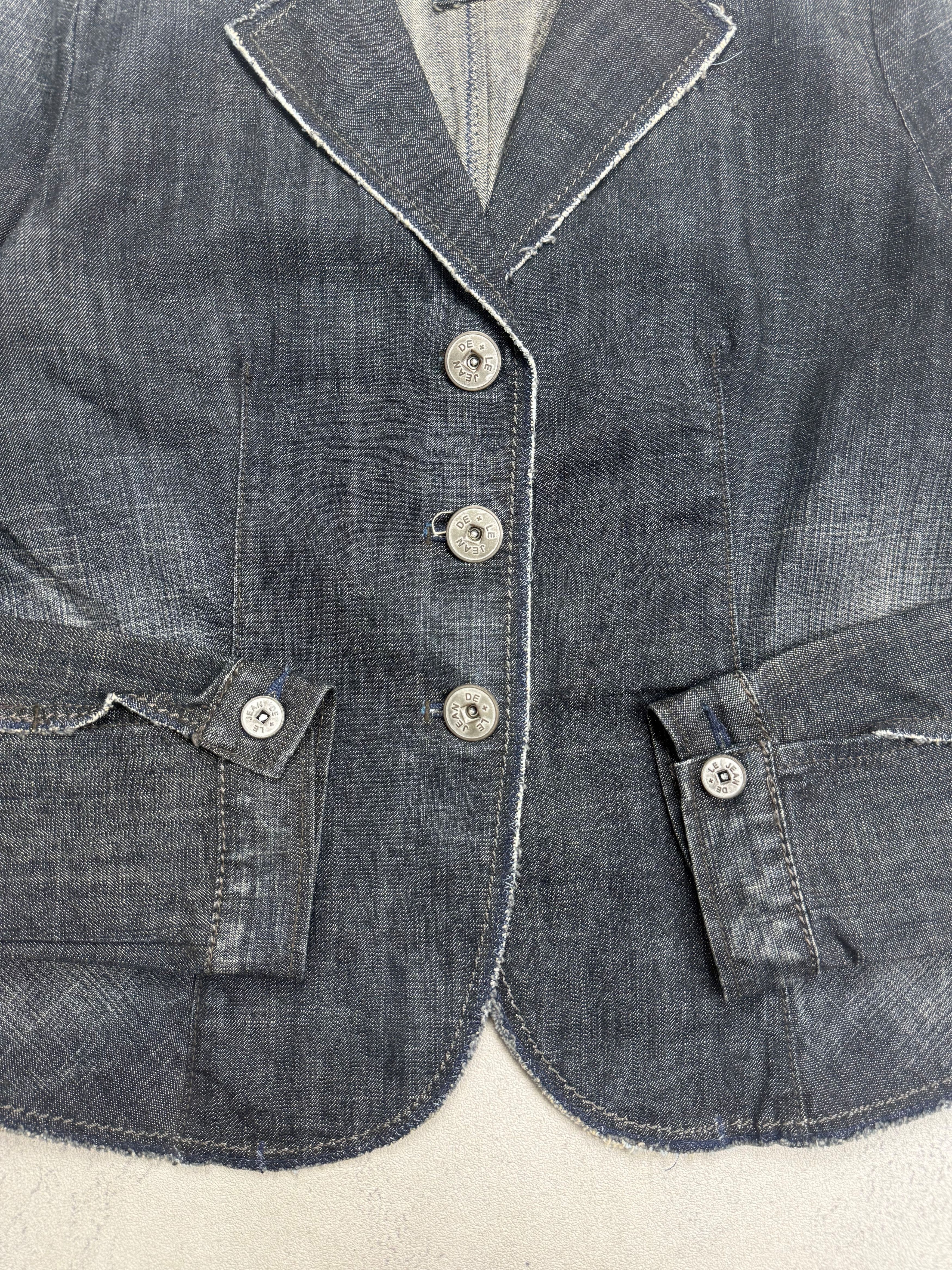 Marithe + Francois Girbaud Vintage Marithe Francois Girbaud Blazer Jeans Jacket Size L / US 10 / IT 46 - 6 Thumbnail