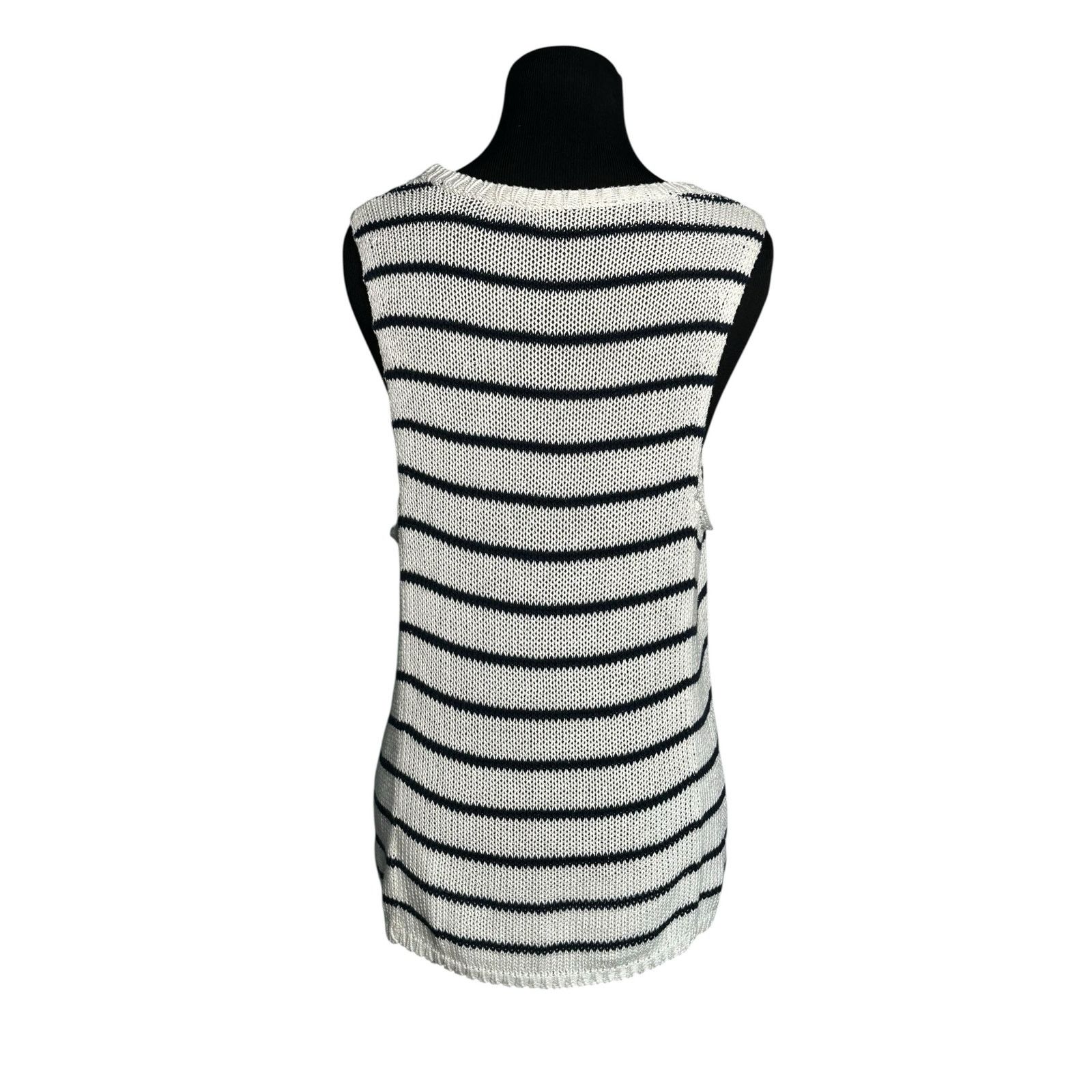 Rails Rails Jenna white blue stripes knit tank top size large Size L / US 10 / IT 46 - 13 Thumbnail