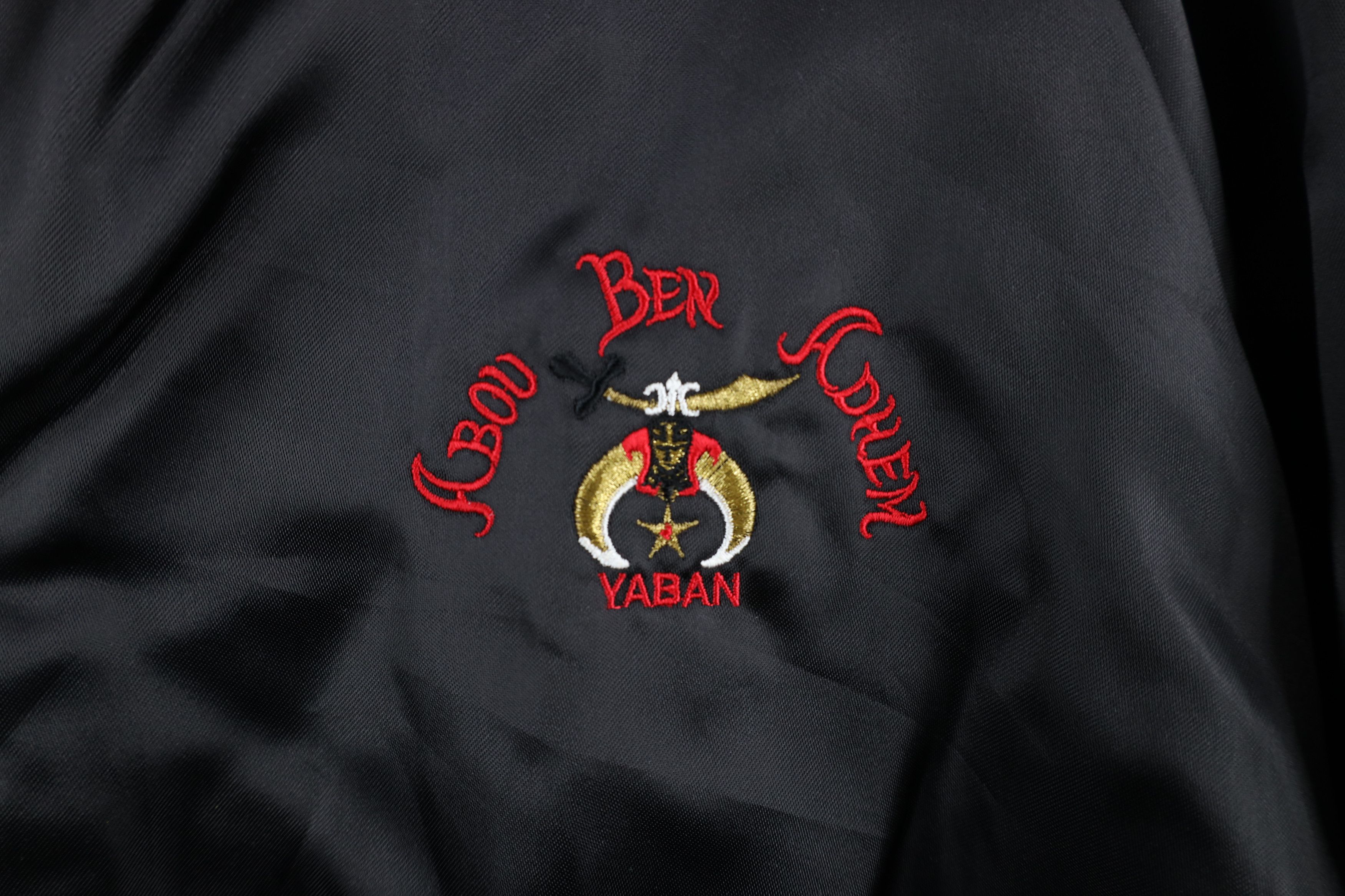 Vintage Vintage 70s 80s Adhem Shrine Nobles Satin Bomber Jacket USA Size US L / EU 52-54 / 3 - 4 Thumbnail