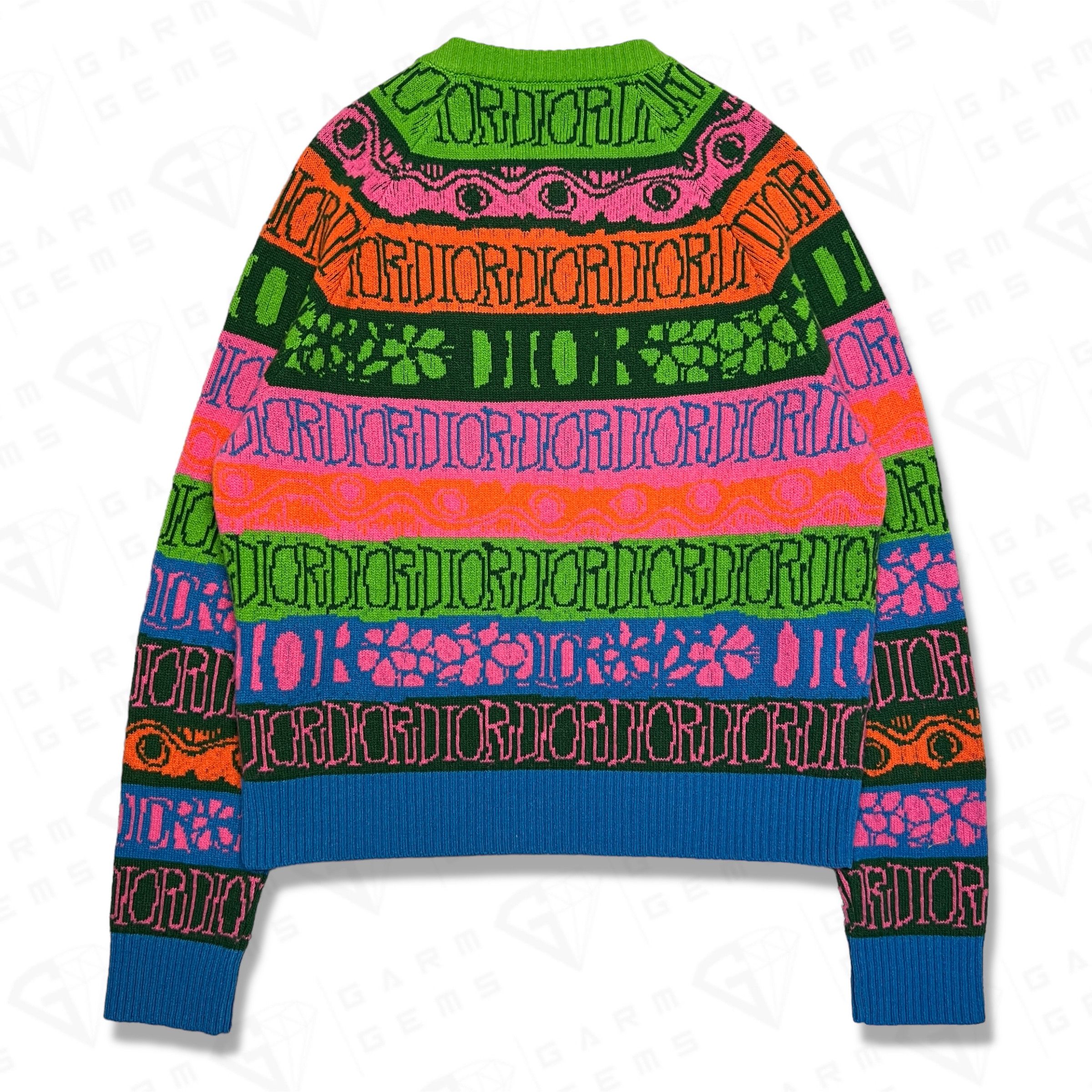 Dior × Stussy Dior x Stüssy Jacquard Wool Jumper Size US M / EU 48-50 / 2 - 2 Thumbnail