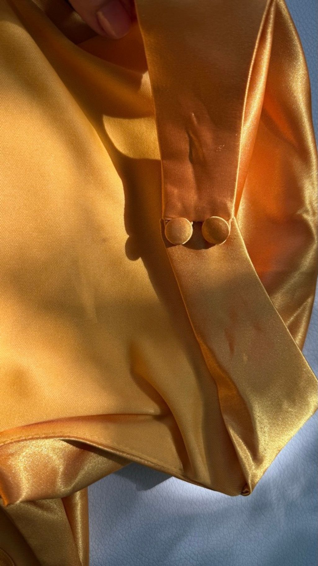 GB GB Yellow Satin Dress, size 3 Size M / US 6-8 / IT 42-44 - 3 Thumbnail